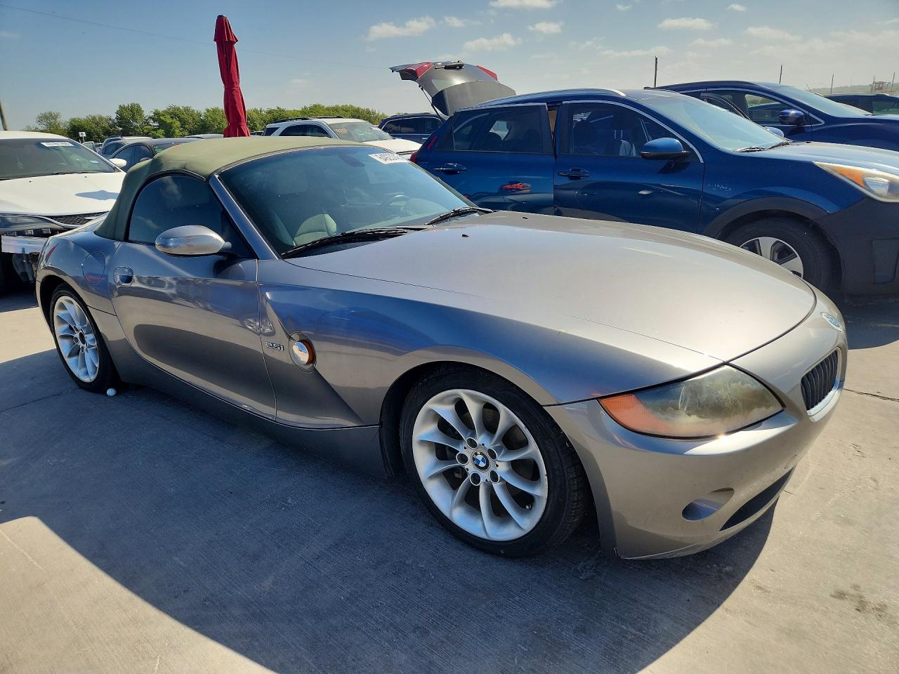 2004 Bmw Z4 2.5 Gray vin: 4USBT33464LS48512