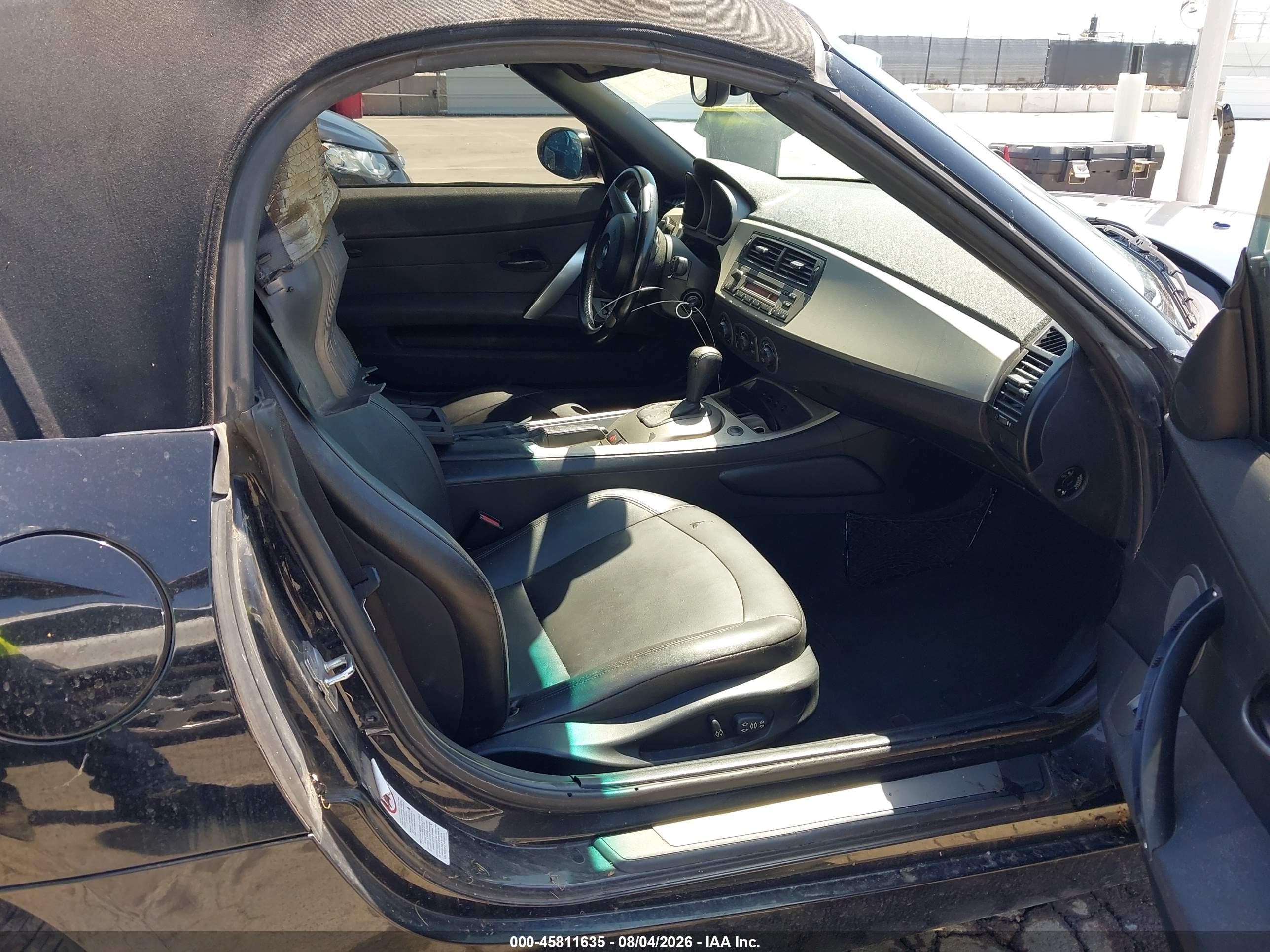 2003 Bmw Z4 2.5i Black vin: 4USBT33473LS44810