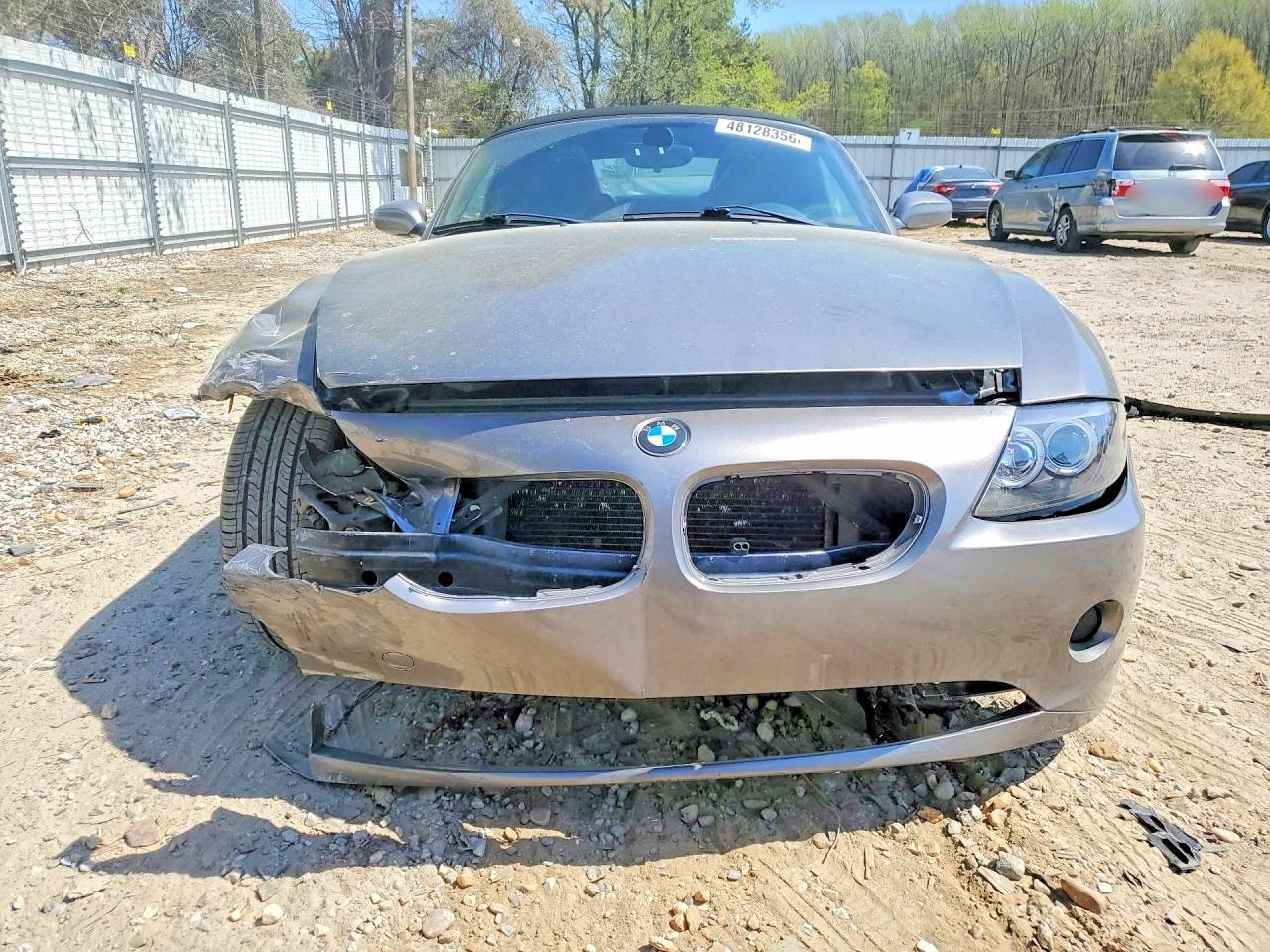 2004 Bmw Z4 2.5 Gray vin: 4USBT33474LS48518