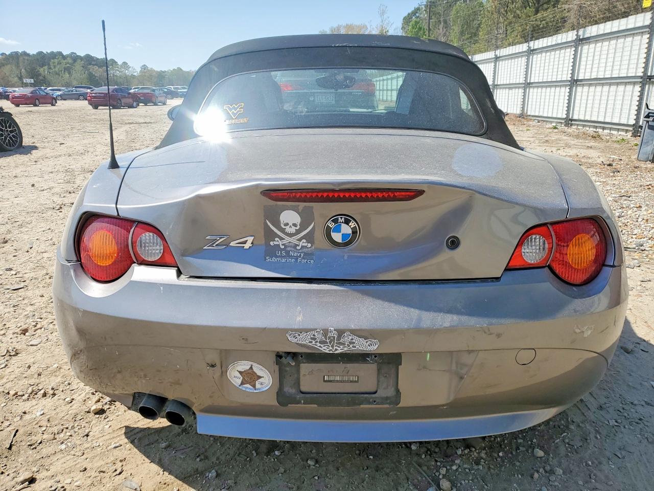 2004 Bmw Z4 2.5 Gray vin: 4USBT33474LS48518
