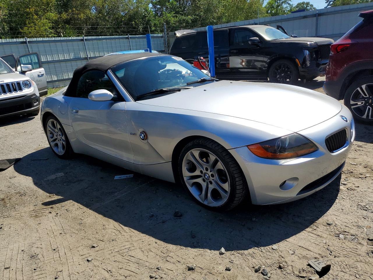 2003 Bmw Z4 2.5 Silver vin: 4USBT33483LR64522