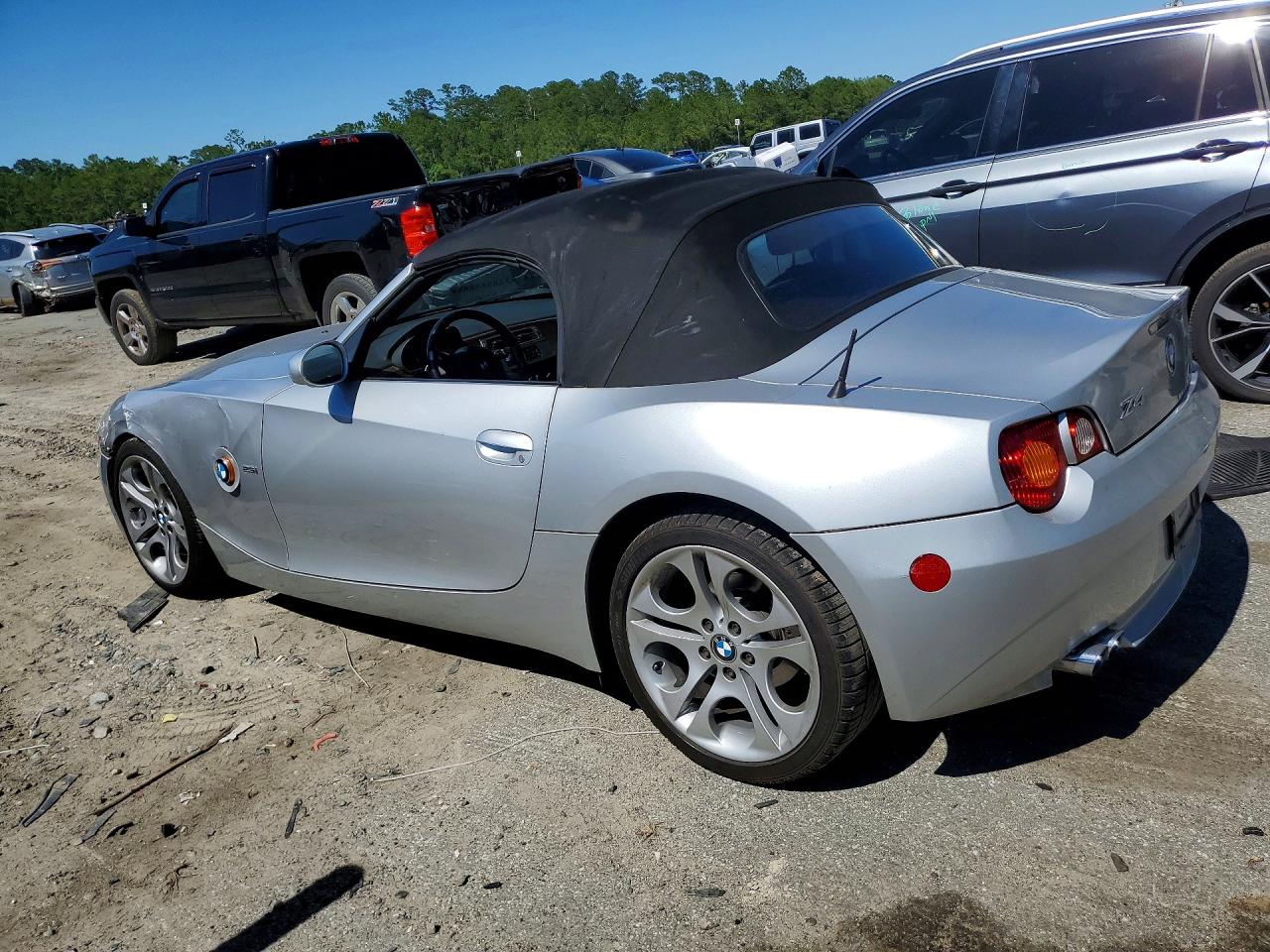 2003 Bmw Z4 2.5 Silver vin: 4USBT33483LR64522