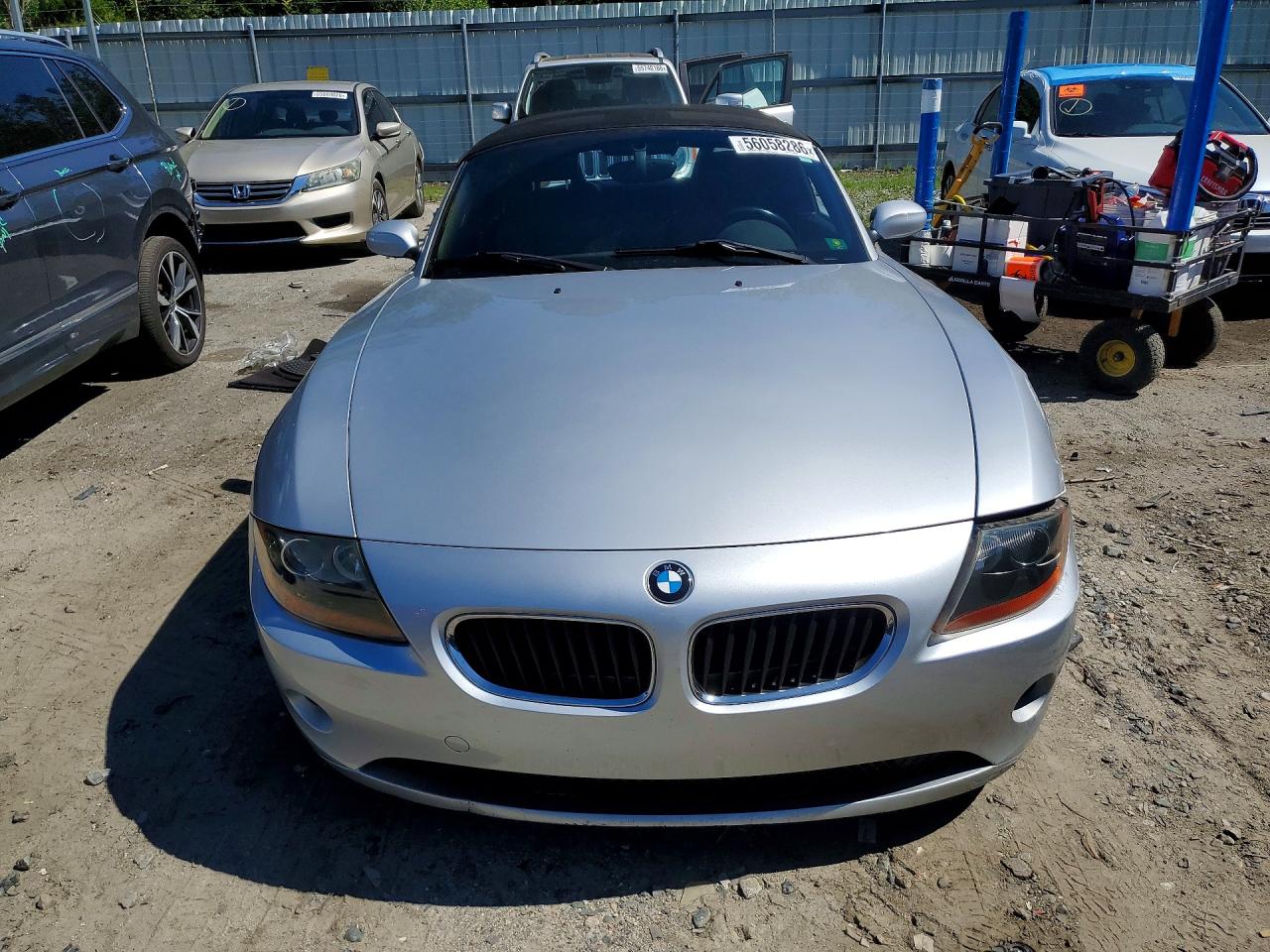 2003 Bmw Z4 2.5 Silver vin: 4USBT33483LR64522