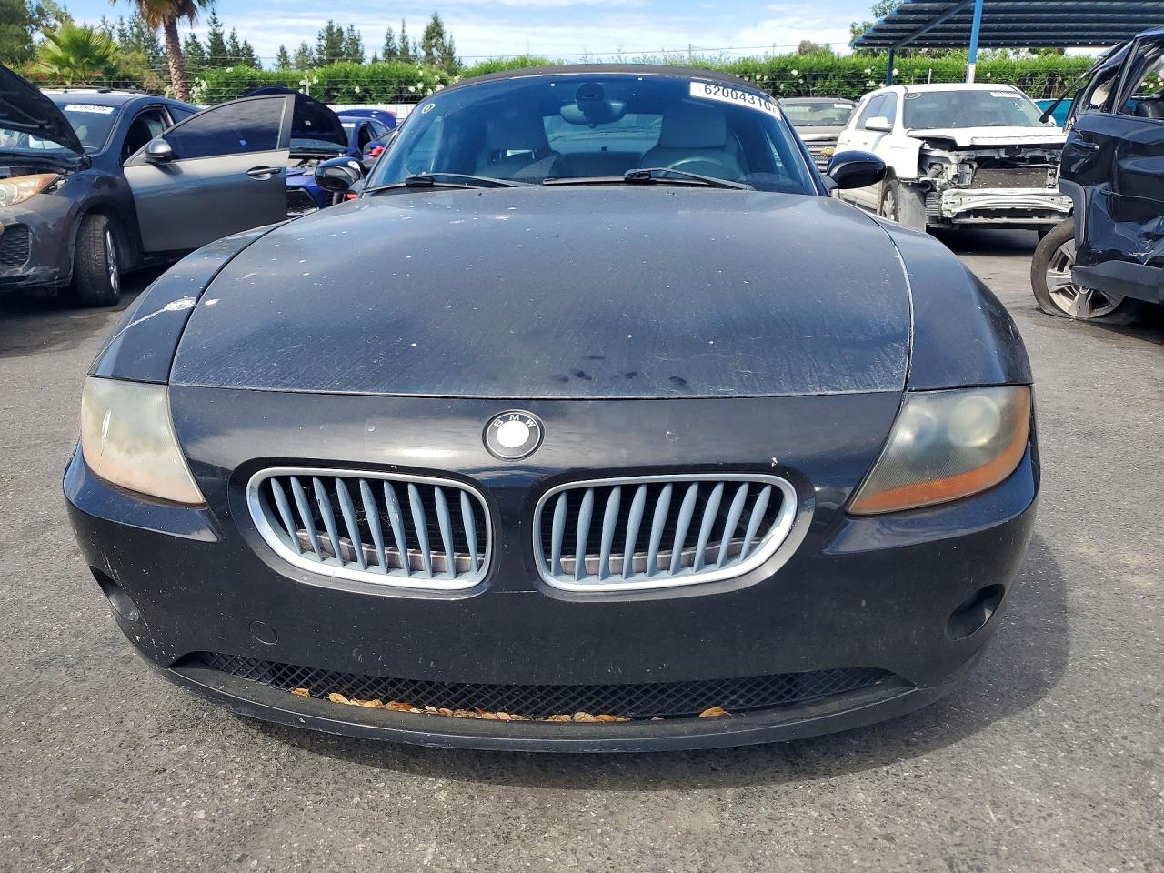 2003 Bmw Z4 2.5 Black vin: 4USBT33483LS40426