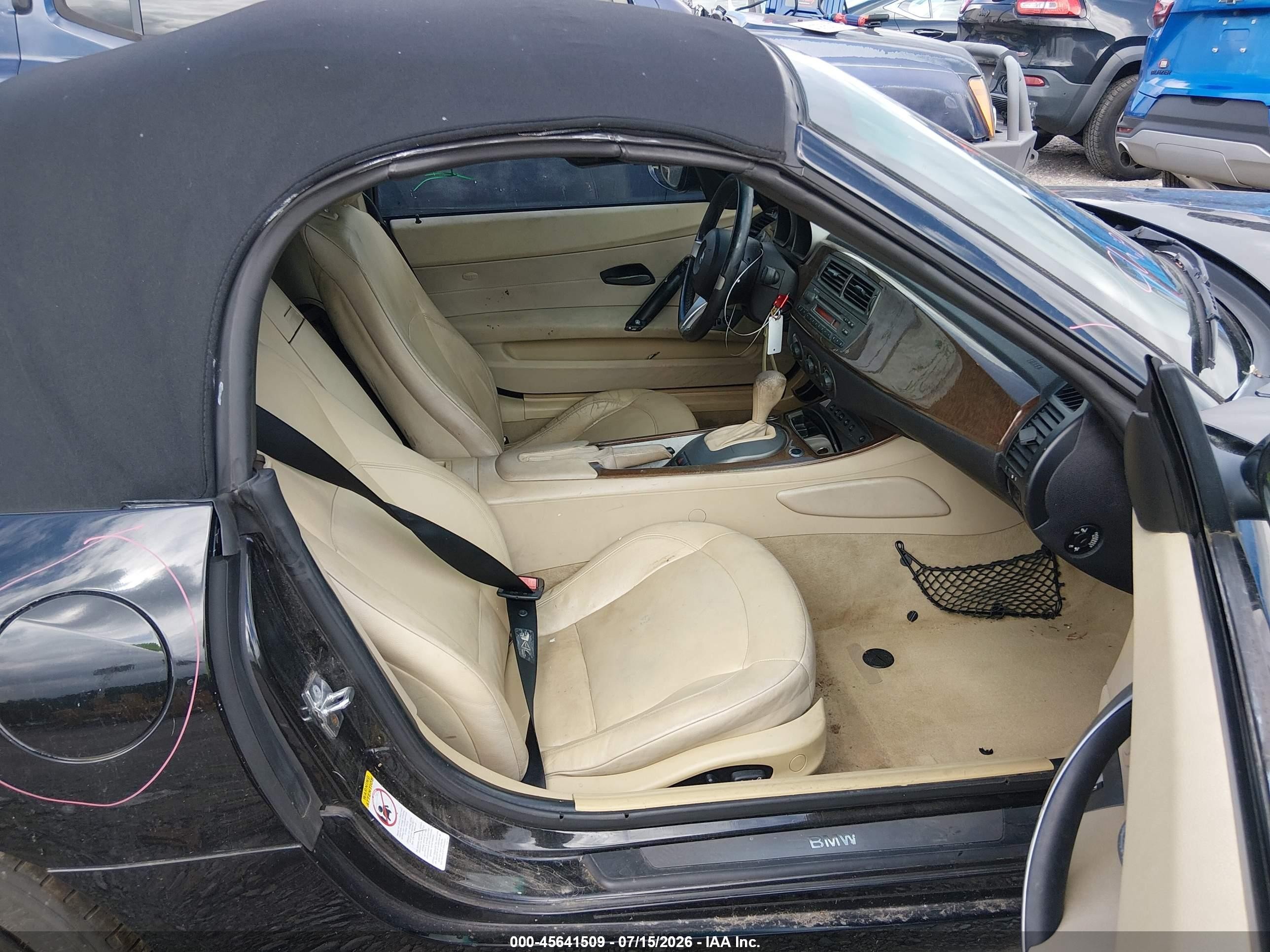 2003 Bmw Z4 2.5i Black vin: 4USBT33483LS42208