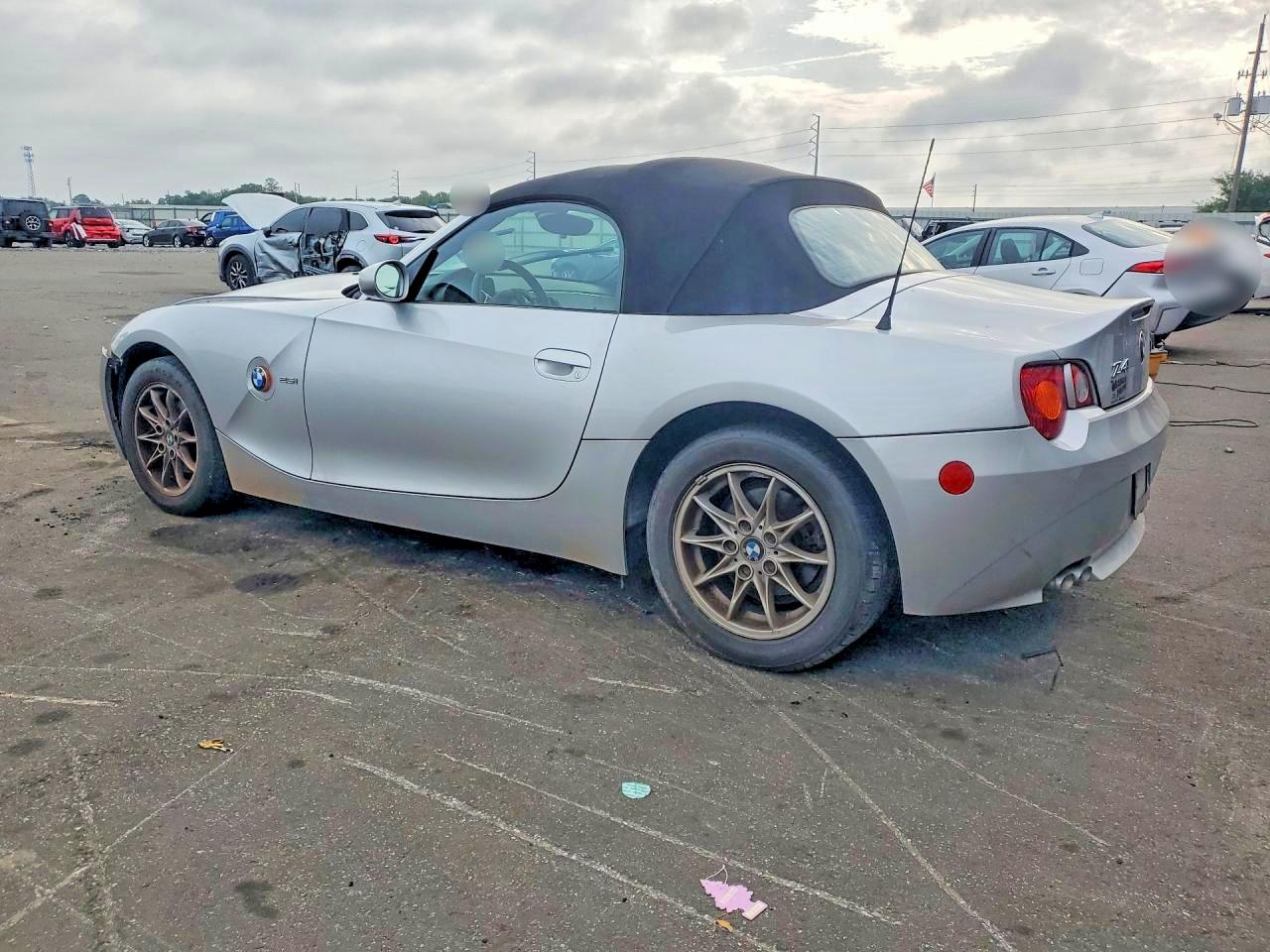 2004 Bmw Z4 2.5 Серебряный vin: 4USBT33484LS48561