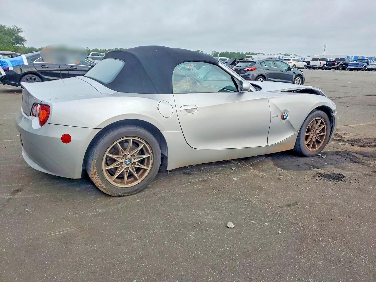 2004 Bmw Z4 2.5 Серебряный vin: 4USBT33484LS48561