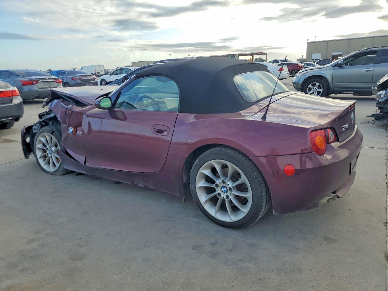 2003 Bmw Z4 2.5 Maroon vin: 4USBT334X3LS45711