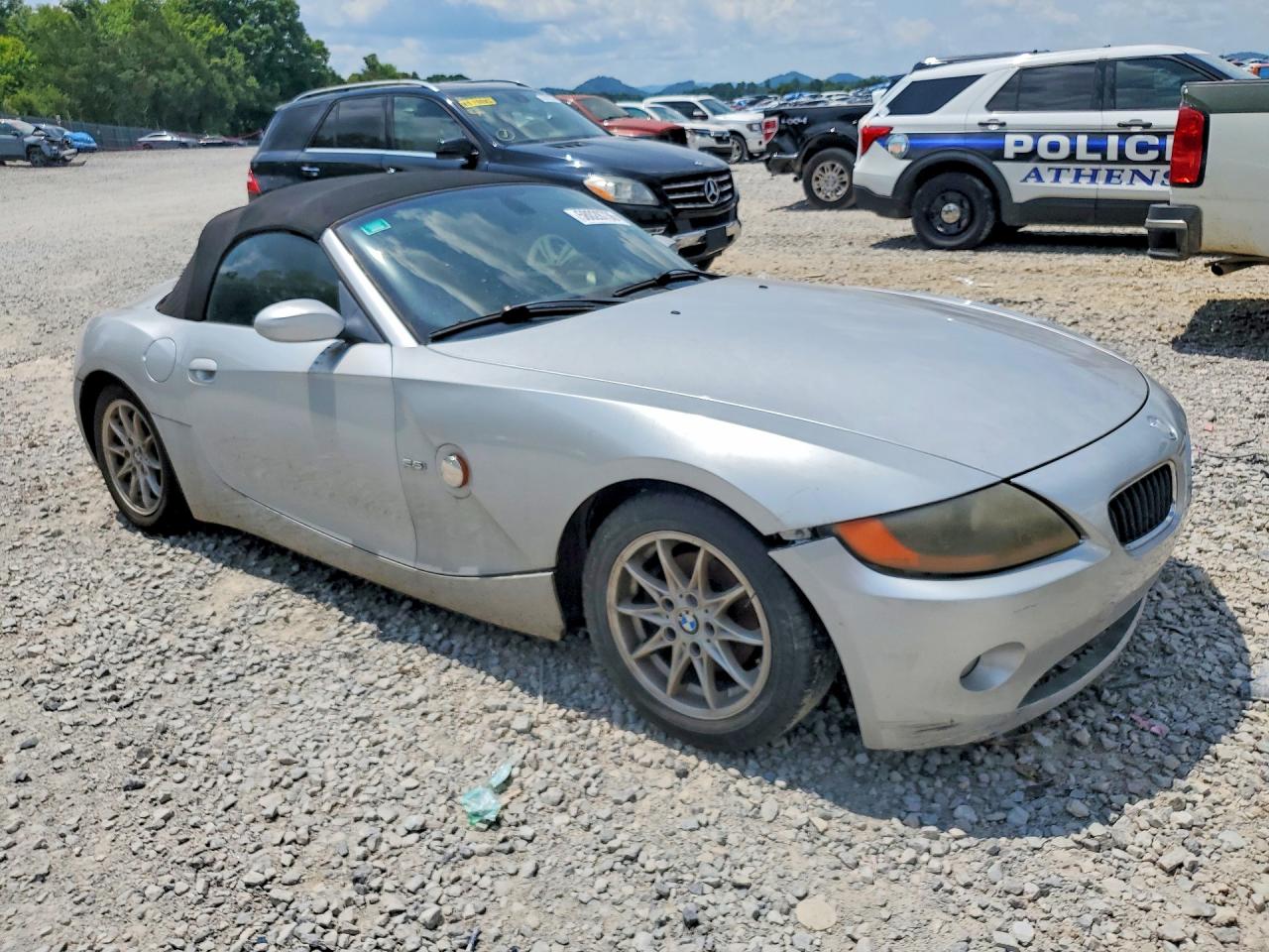 2004 Bmw Z4 2.5 Серебряный vin: 4USBT33524LS51660
