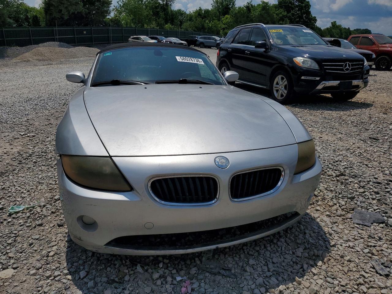 2004 Bmw Z4 2.5 Серебряный vin: 4USBT33524LS51660