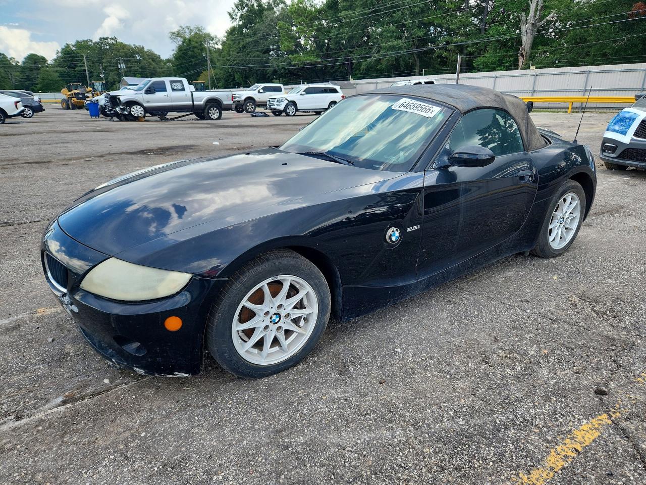 2005 Bmw Z4 2.5 Черный vin: 4USBT33525LS55757