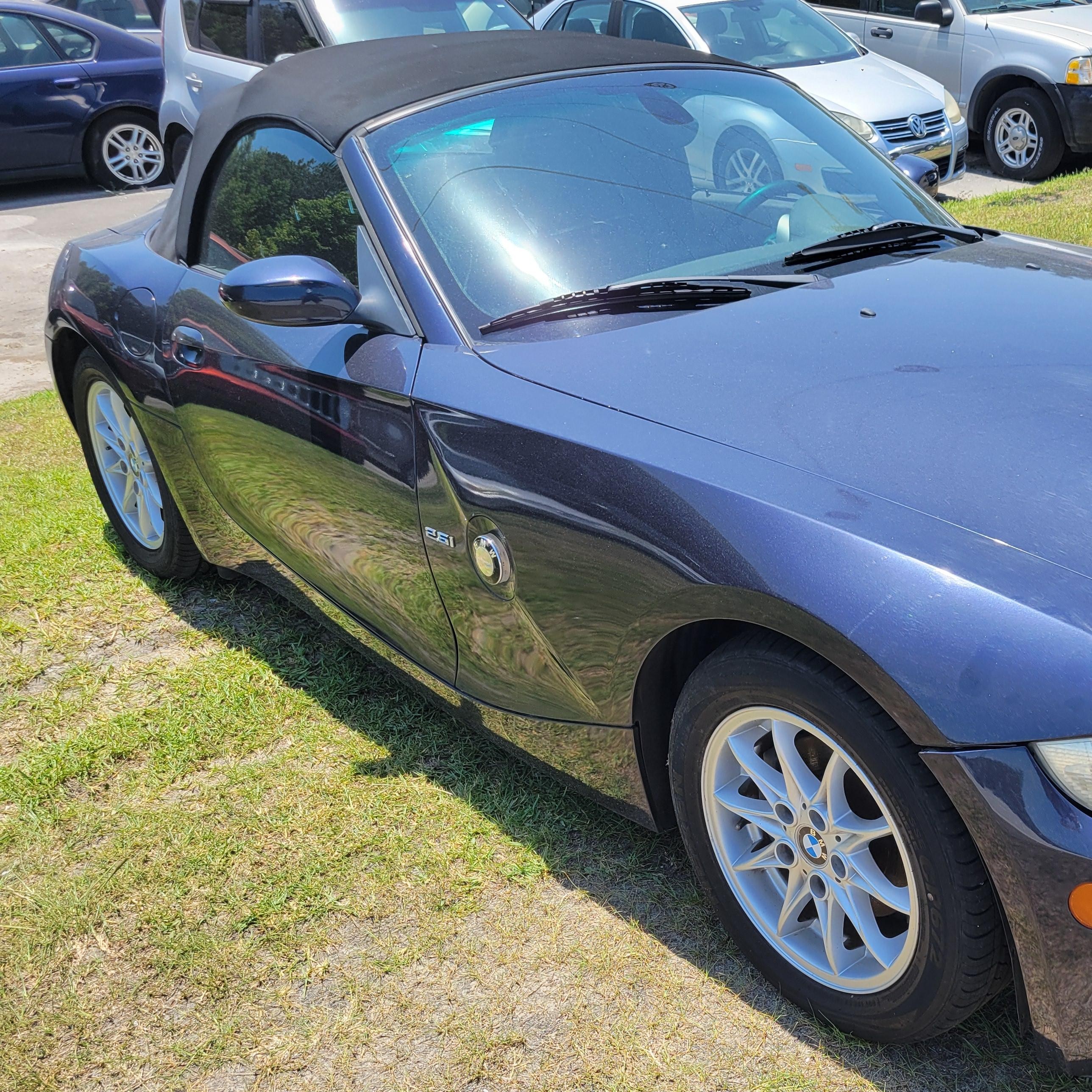 2005 Bmw Z4 2.5i Серый vin: 4USBT33535LS56237