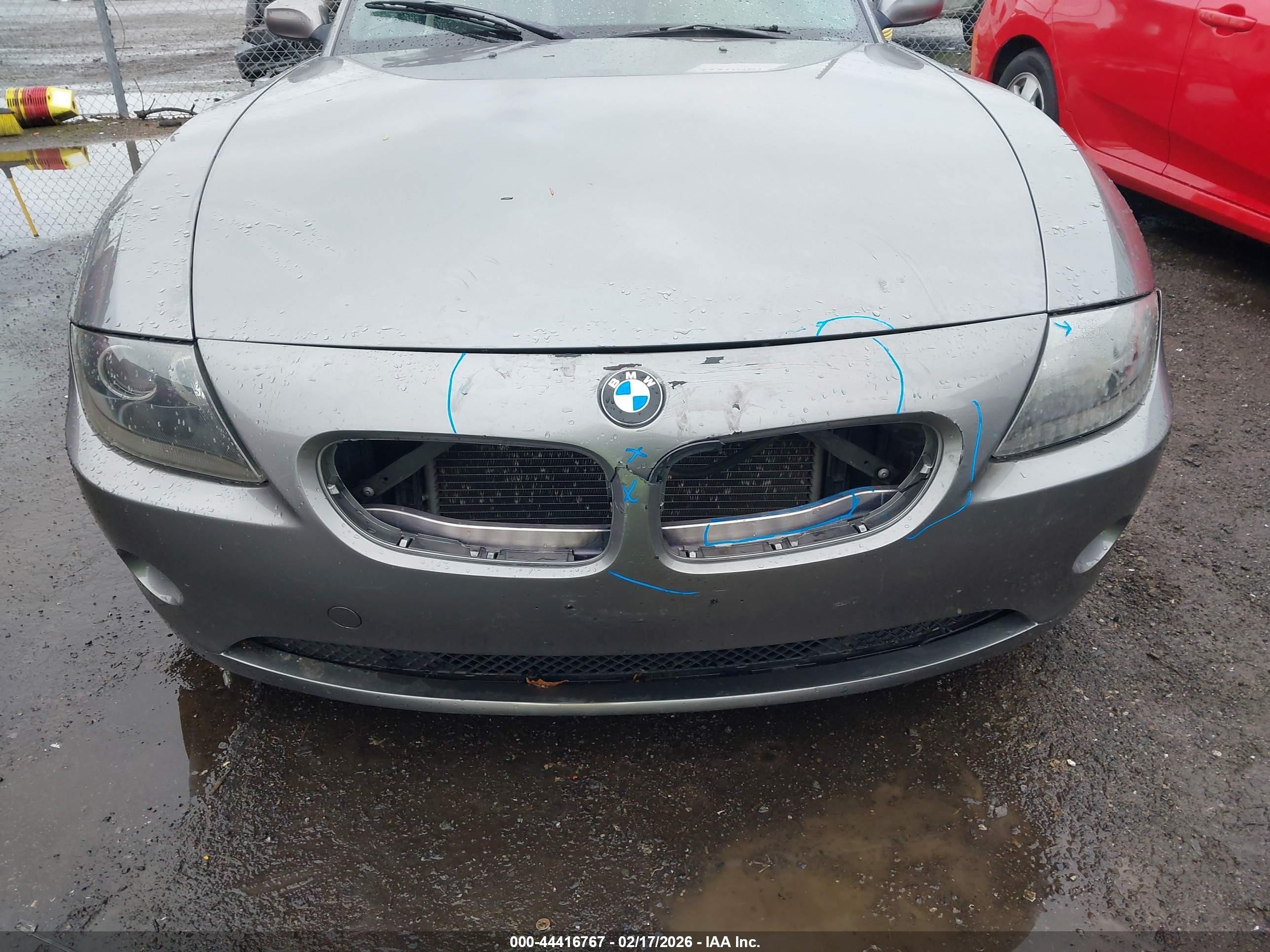 2005 Bmw Z4 2.5i Gray vin: 4USBT33535LS56772