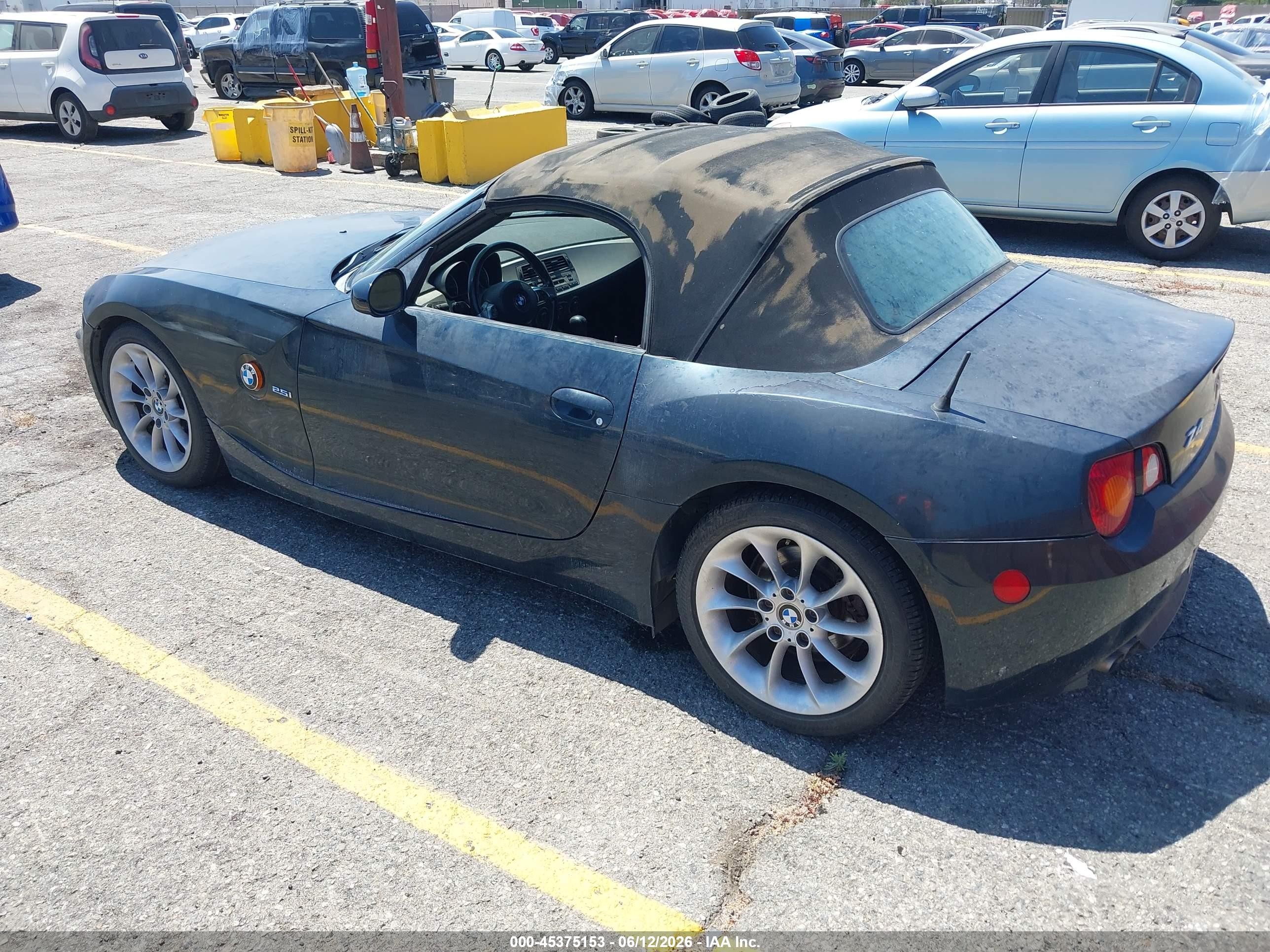 2004 Bmw Z4 2.5i Зеленый vin: 4USBT33544LS49070