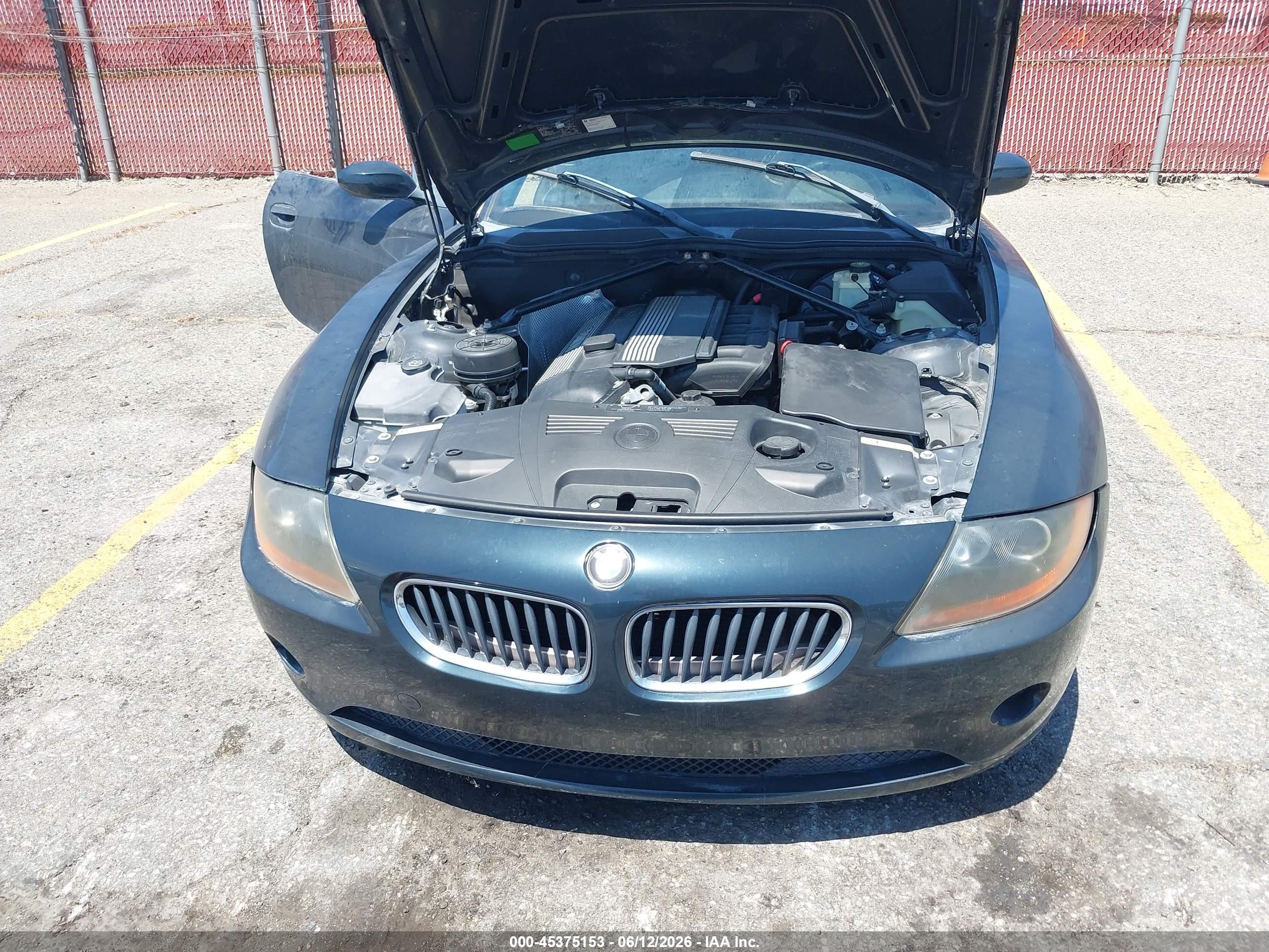 2004 Bmw Z4 2.5i Зеленый vin: 4USBT33544LS49070