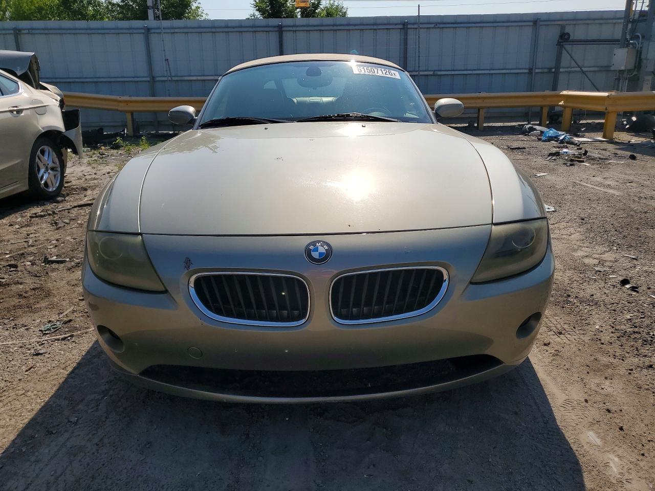 2005 Bmw Z4 2.5 Зеленый vin: 4USBT33545LS57946