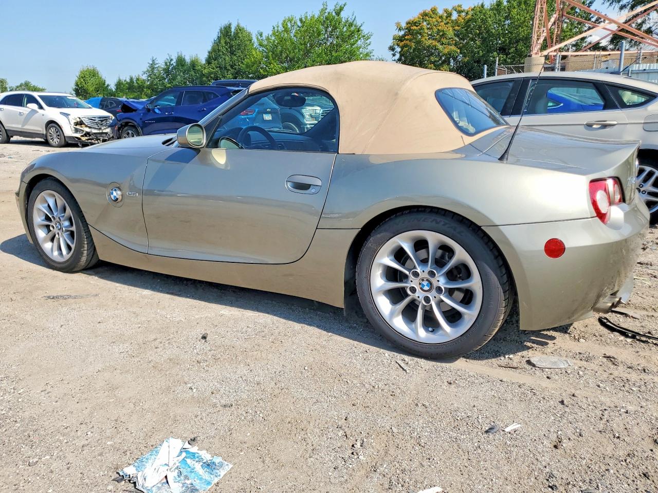 2005 Bmw Z4 2.5 Зеленый vin: 4USBT33545LS57946