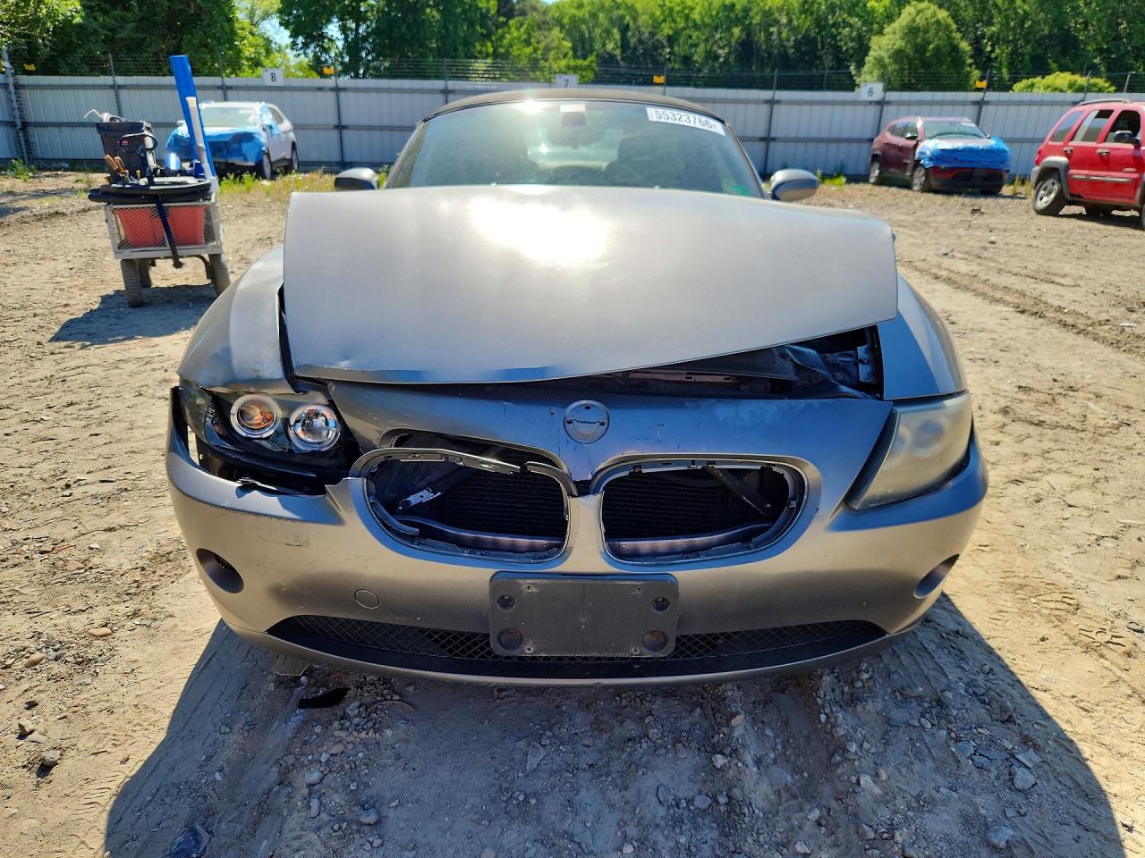 2004 Bmw Z4 2.5 Gray vin: 4USBT33574LS50682