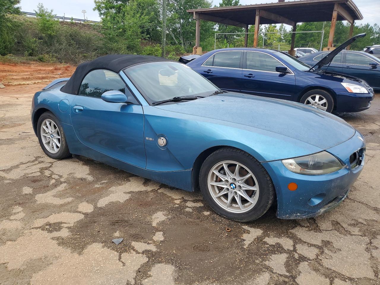 2005 Bmw Z4 2.5 Бирюзовый vin: 4USBT33575LS57276