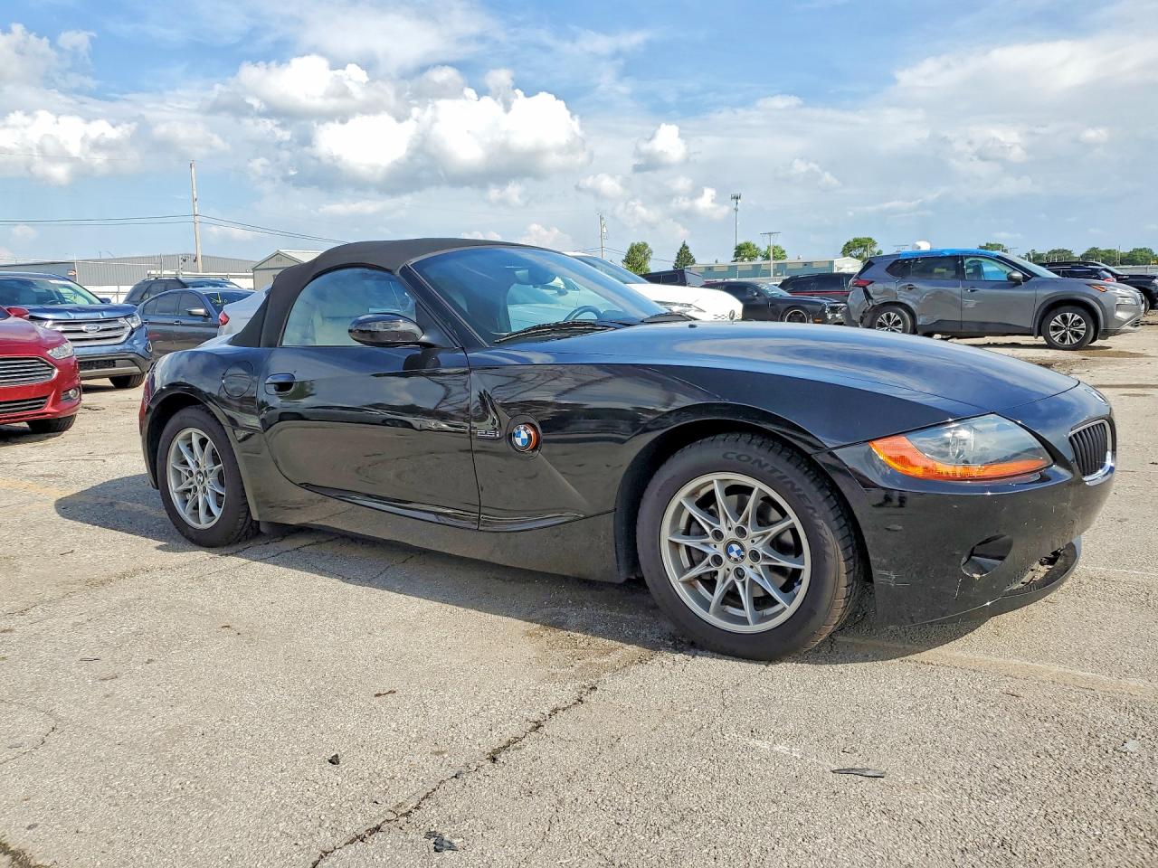 2004 Bmw Z4 2.5 Black vin: 4USBT33594LS48917