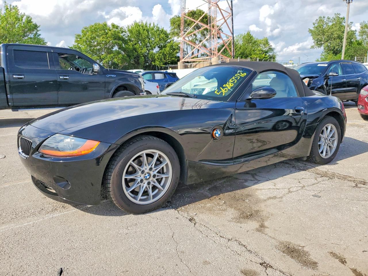 2004 Bmw Z4 2.5 Black vin: 4USBT33594LS48917