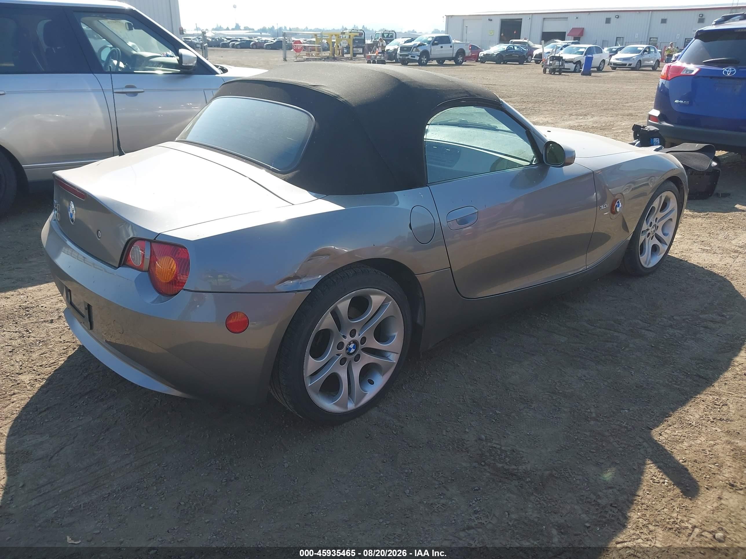 2003 Bmw Z4 3.0i Gray vin: 4USBT53413LU00349
