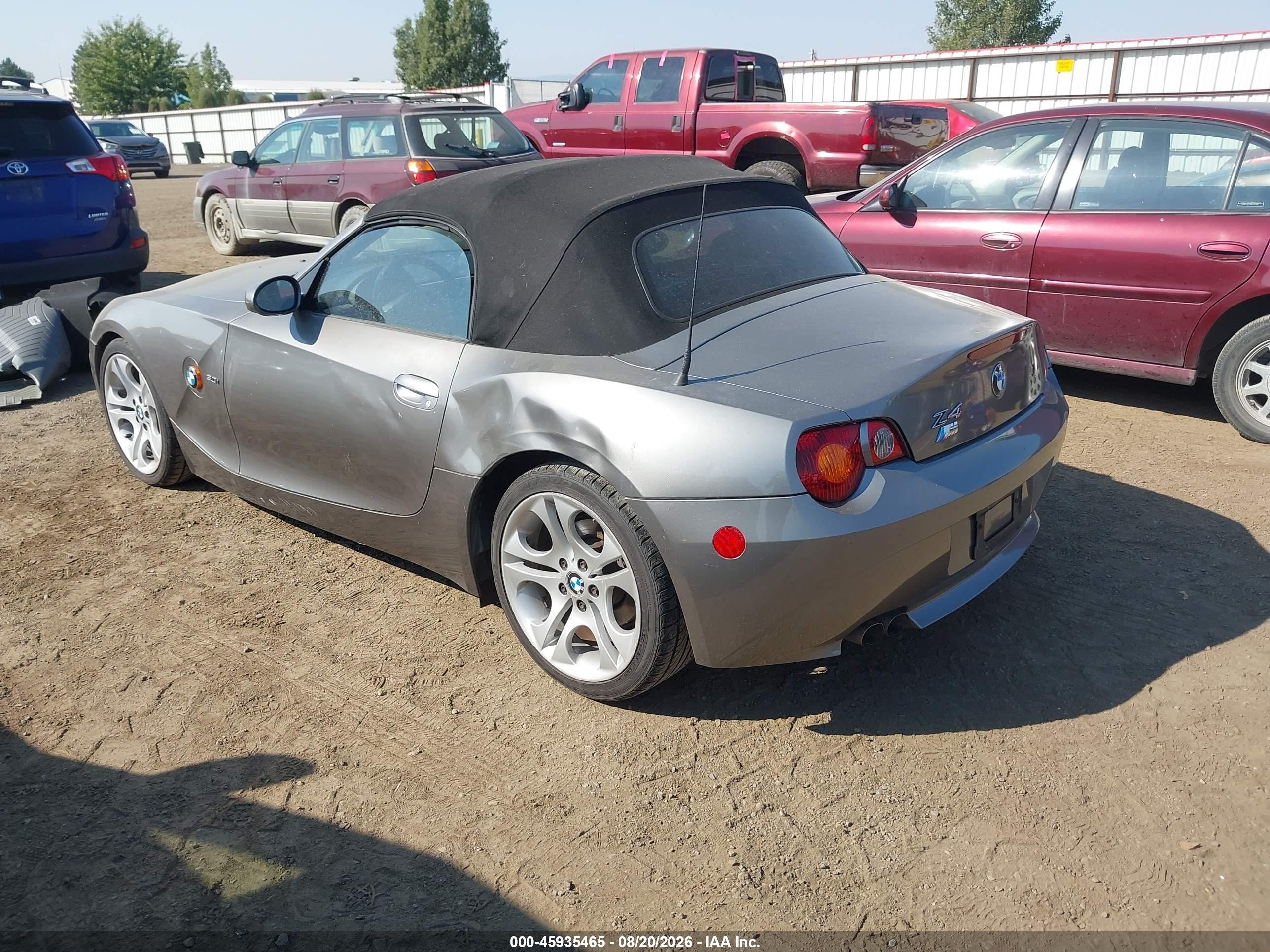 2003 Bmw Z4 3.0i Gray vin: 4USBT53413LU00349