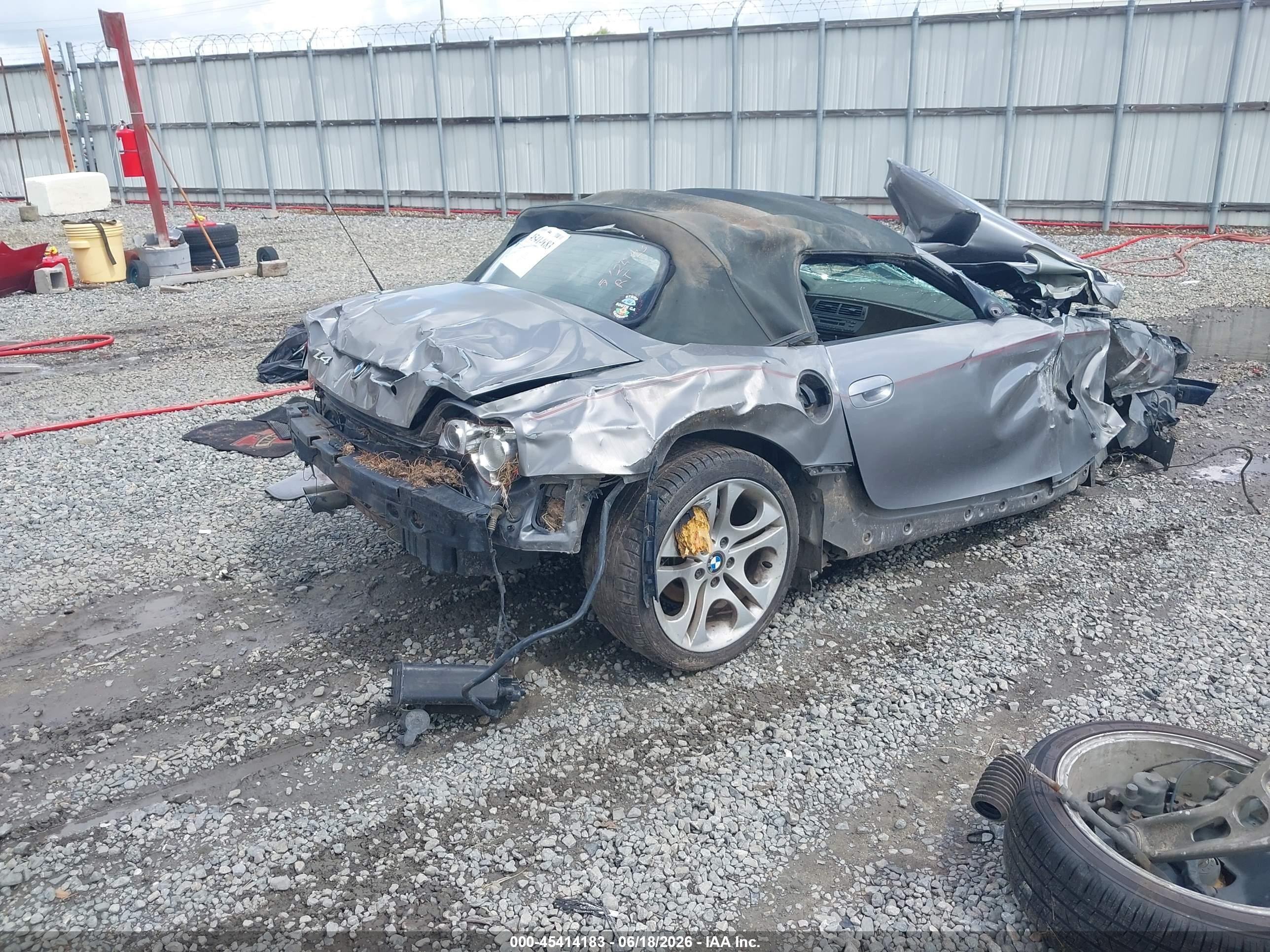 2003 Bmw Z4 3.0i Silver vin: 4USBT53433LT21846