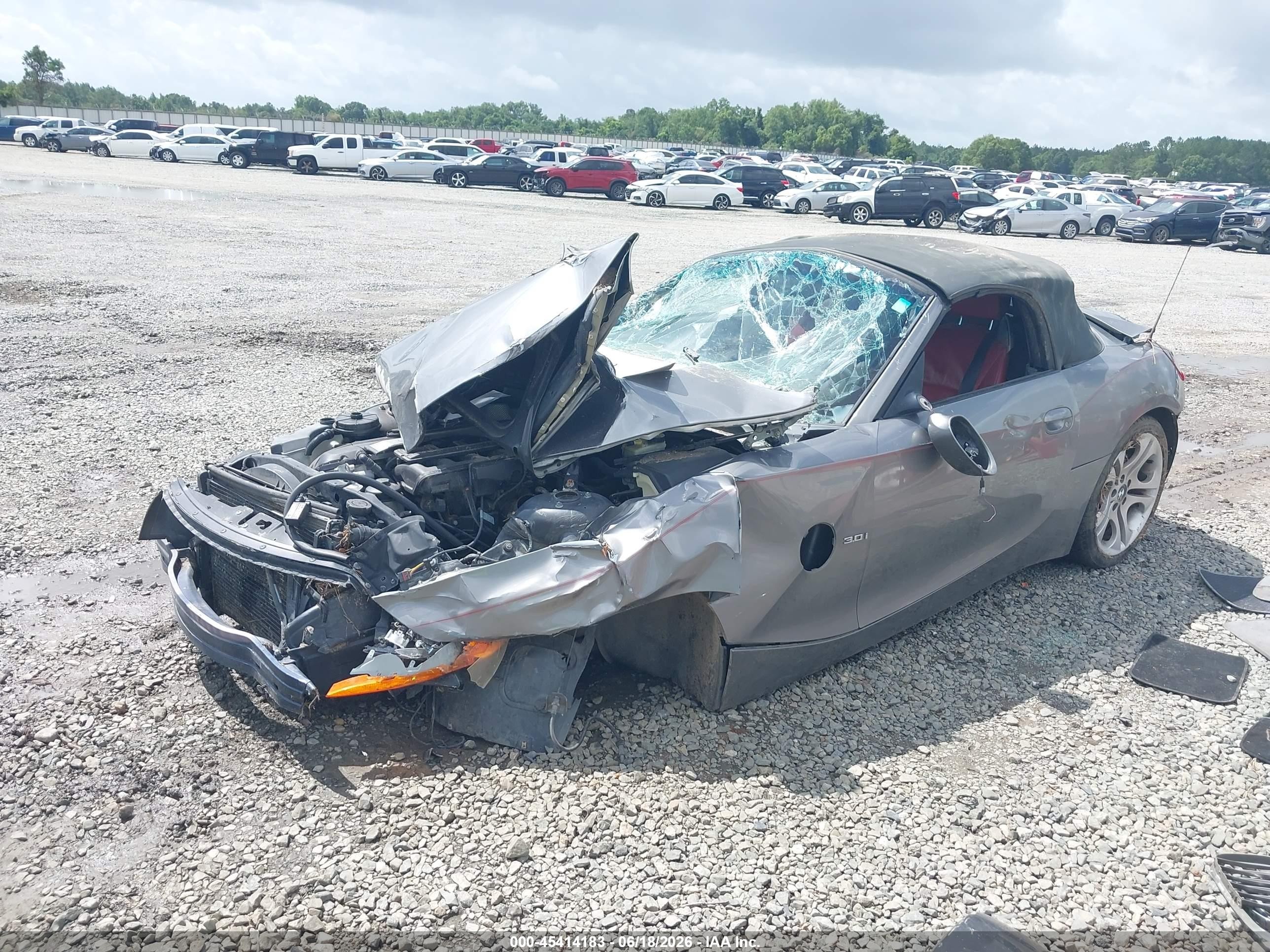 2003 Bmw Z4 3.0i Silver vin: 4USBT53433LT21846