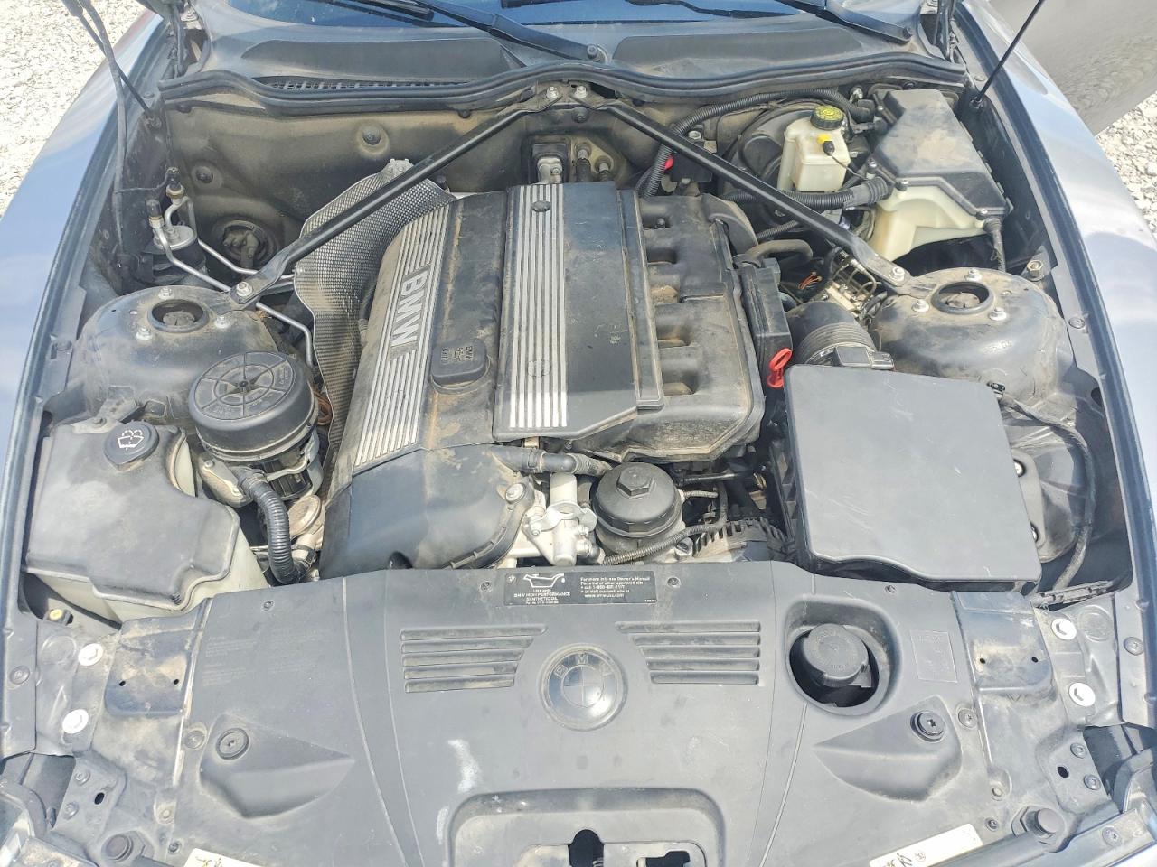 2003 Bmw Z4 3.0 Silver vin: 4USBT53433LU02166