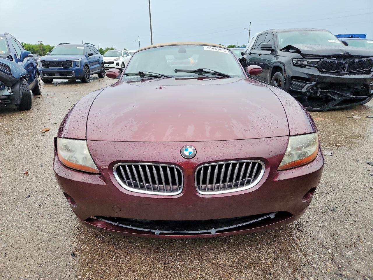 2003 Bmw Z4 3.0 Maroon vin: 4USBT53433LU04239