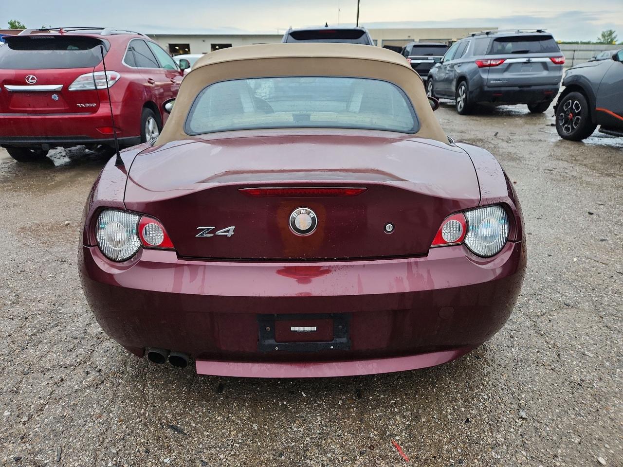 2003 Bmw Z4 3.0 Maroon vin: 4USBT53433LU04239