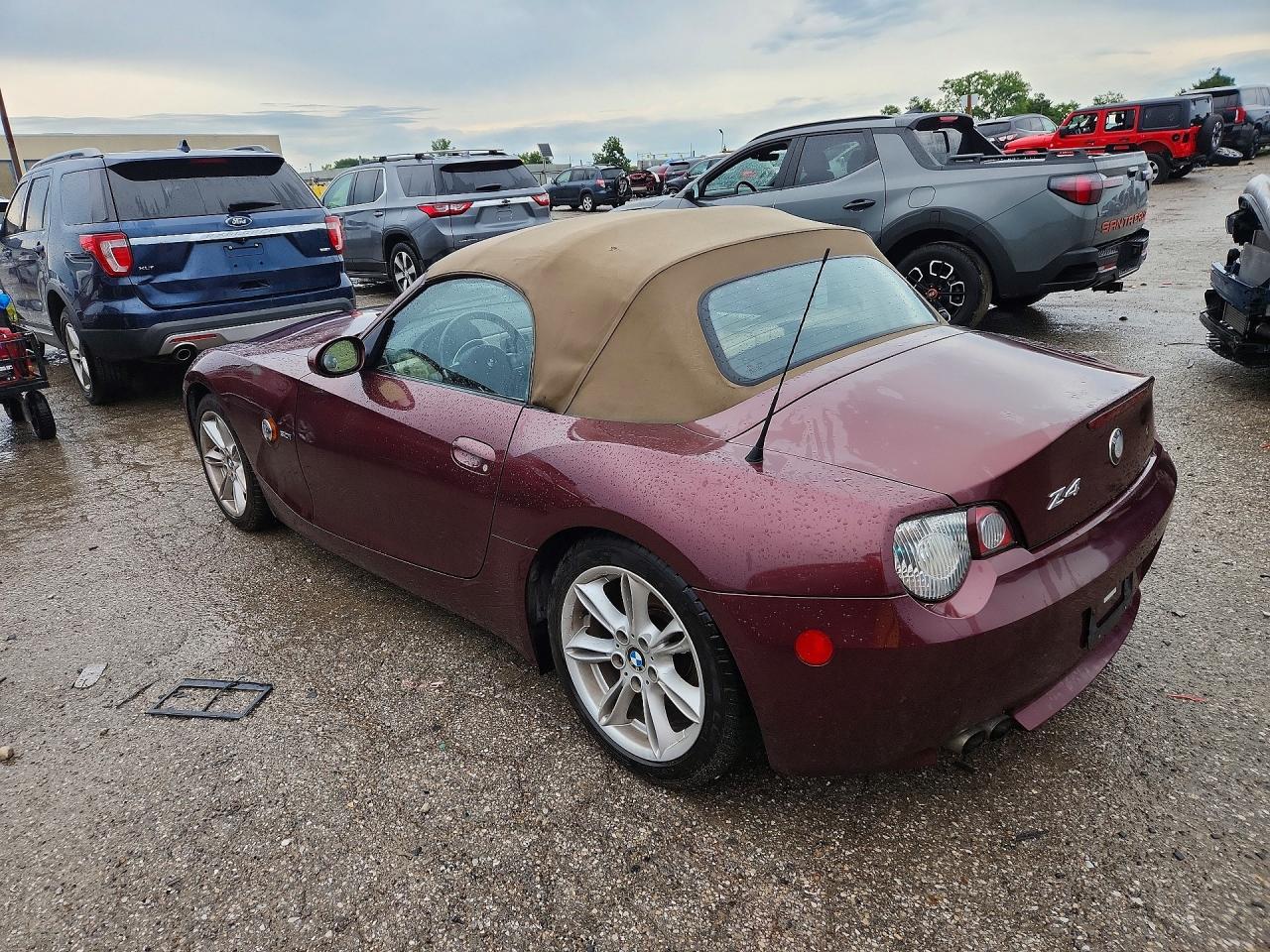 2003 Bmw Z4 3.0 Maroon vin: 4USBT53433LU04239