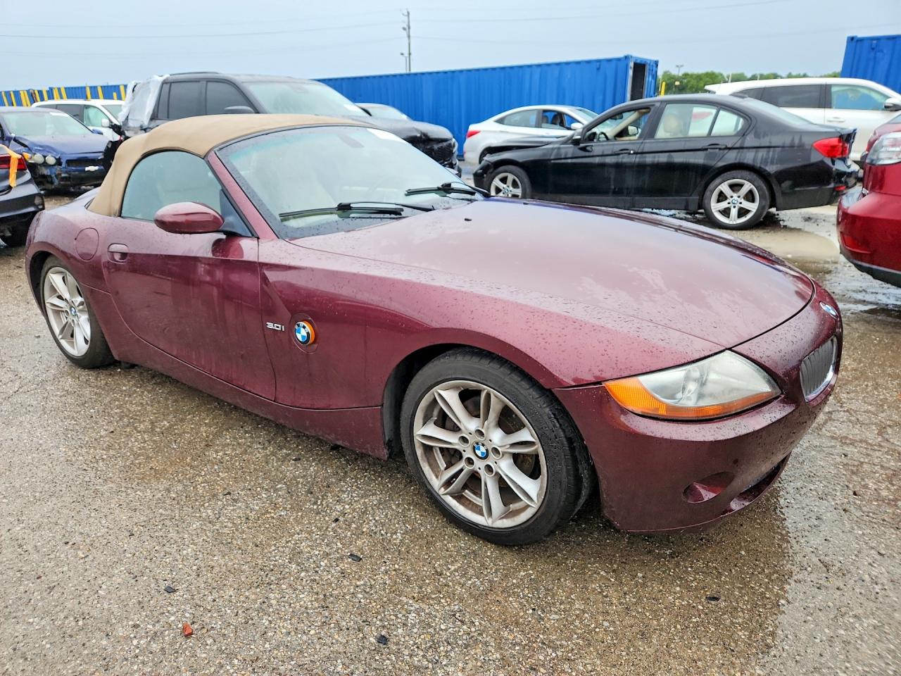 2003 Bmw Z4 3.0 Maroon vin: 4USBT53433LU04239