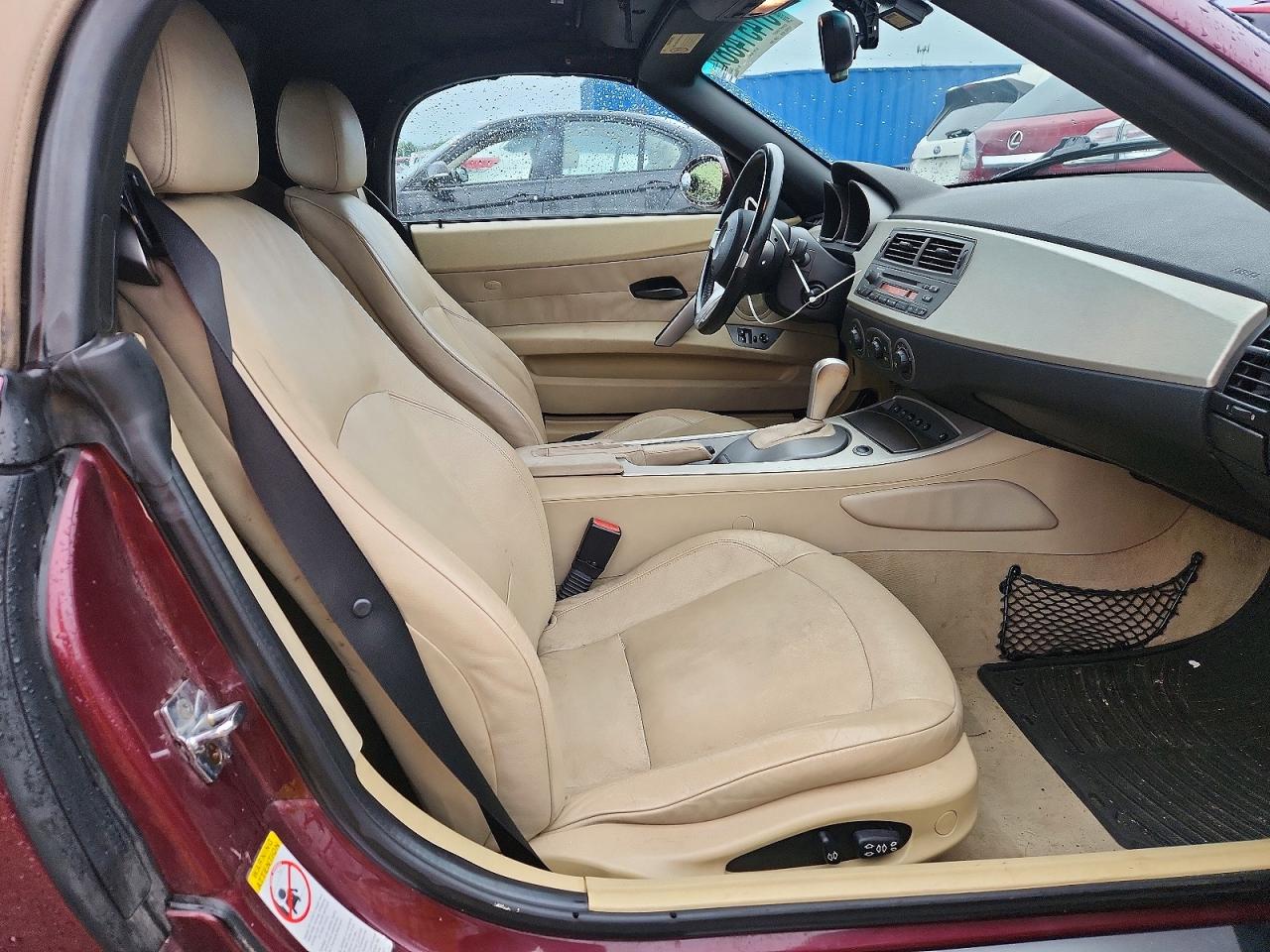 2003 Bmw Z4 3.0 Maroon vin: 4USBT53433LU04239