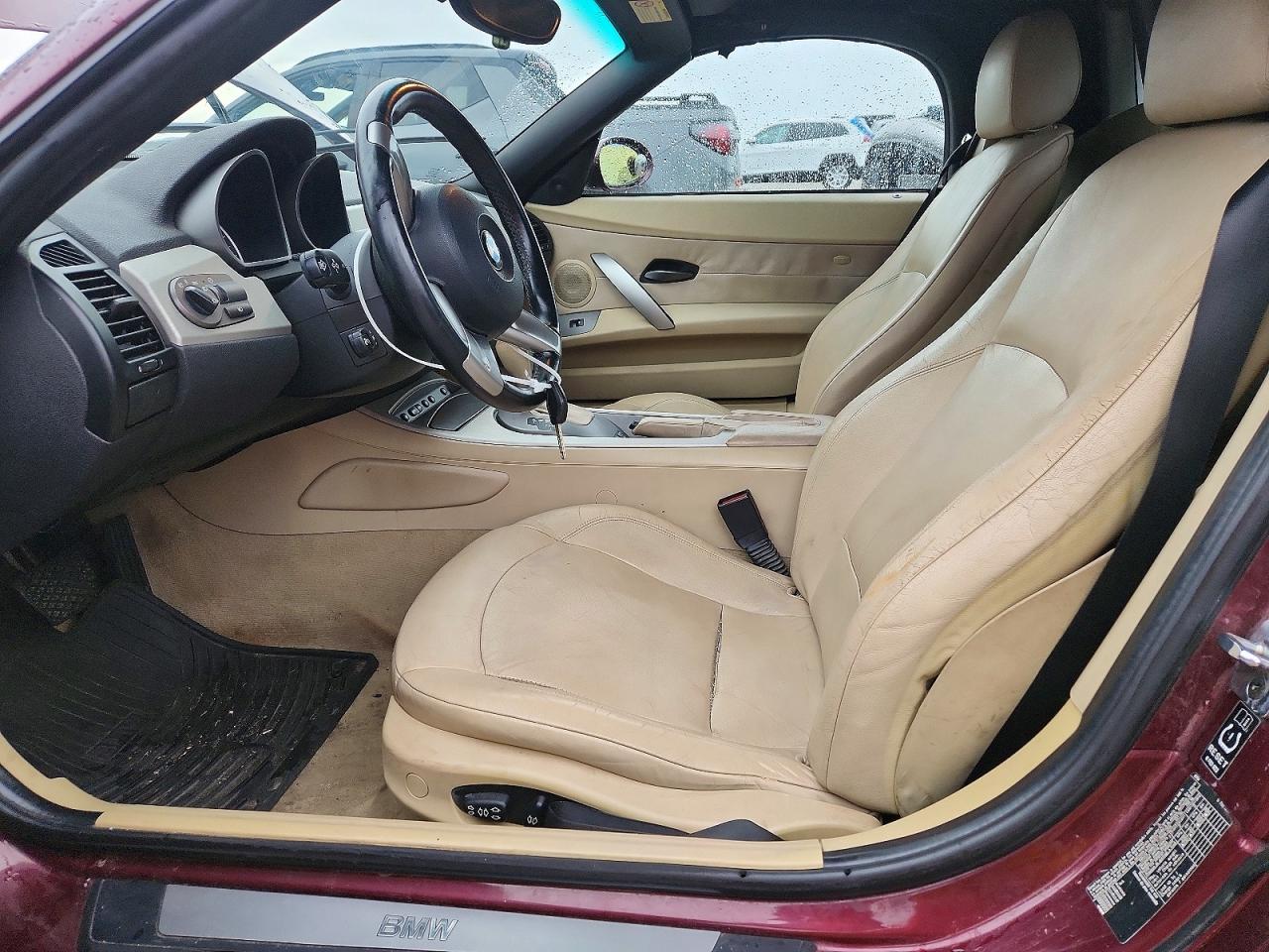 2003 Bmw Z4 3.0 Maroon vin: 4USBT53433LU04239