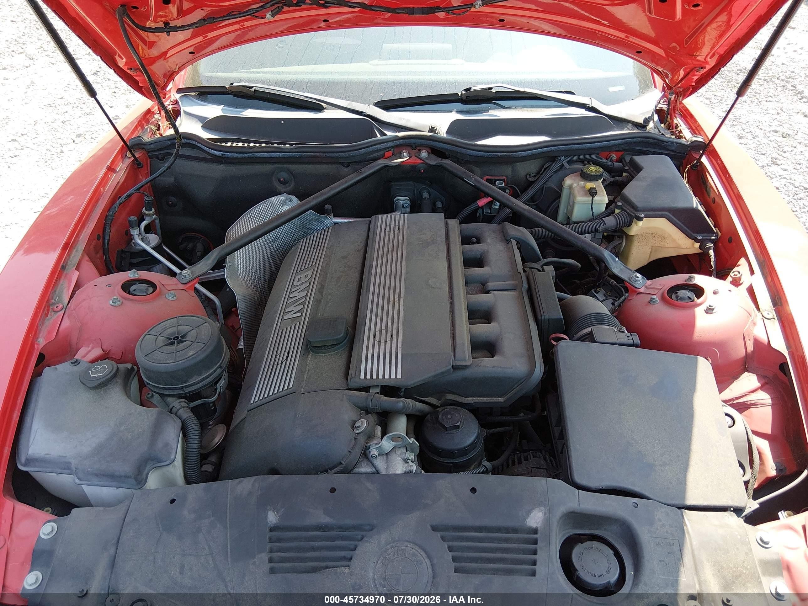 2003 Bmw Z4 3.0i Red vin: 4USBT53433LU05357