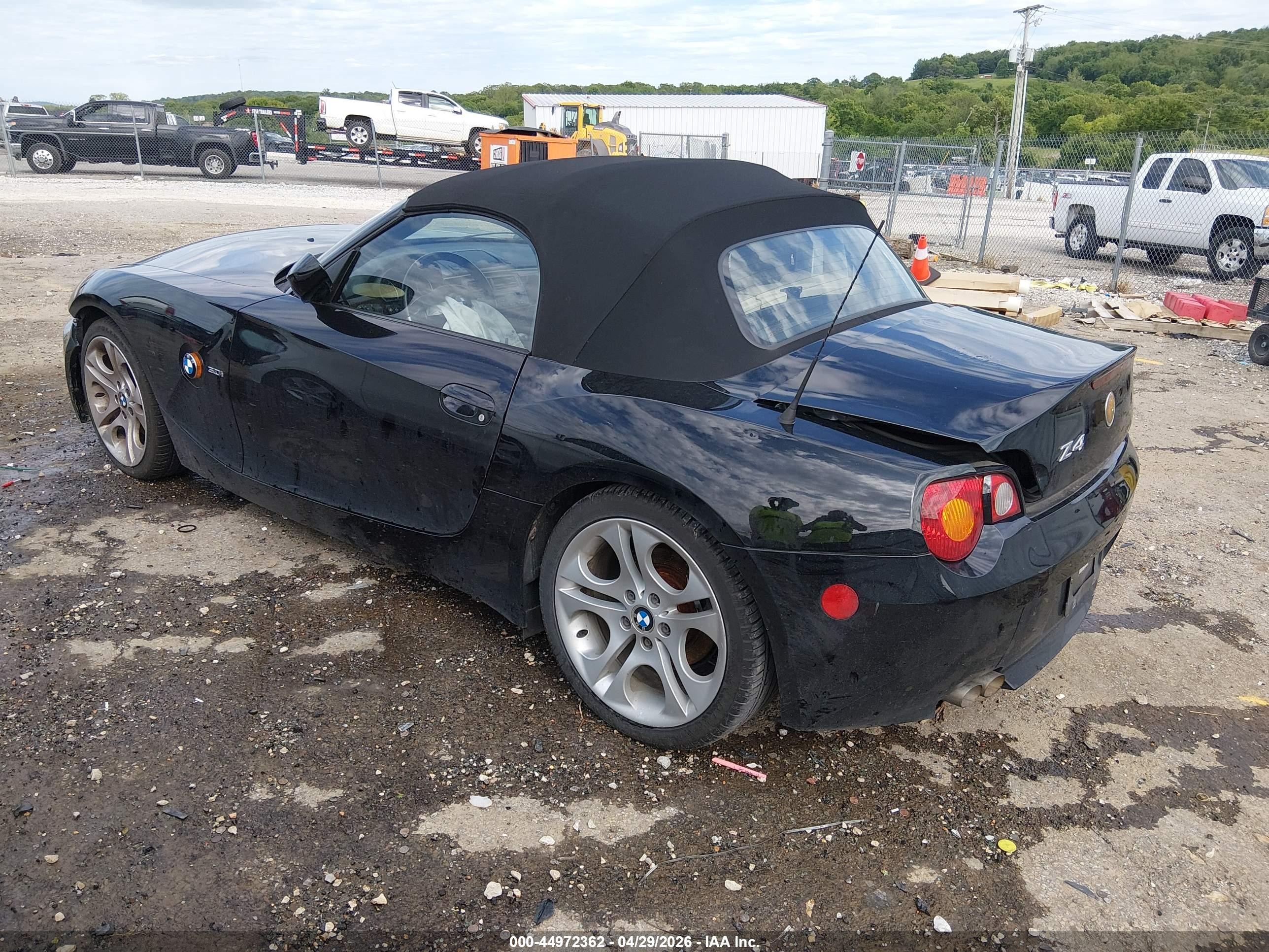 2003 Bmw Z4 3.0i Black vin: 4USBT53443LU04511