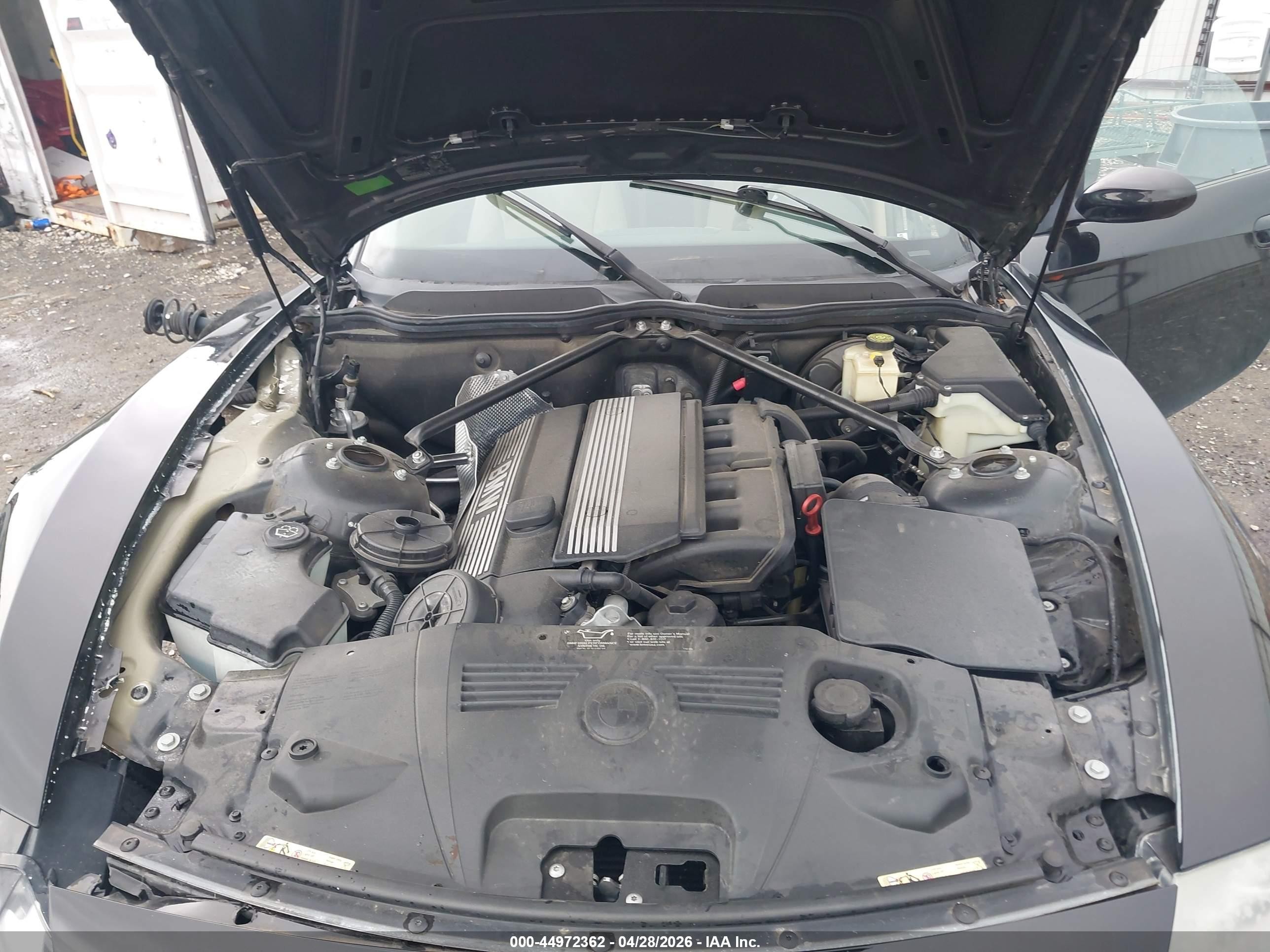 2003 Bmw Z4 3.0i Black vin: 4USBT53443LU04511