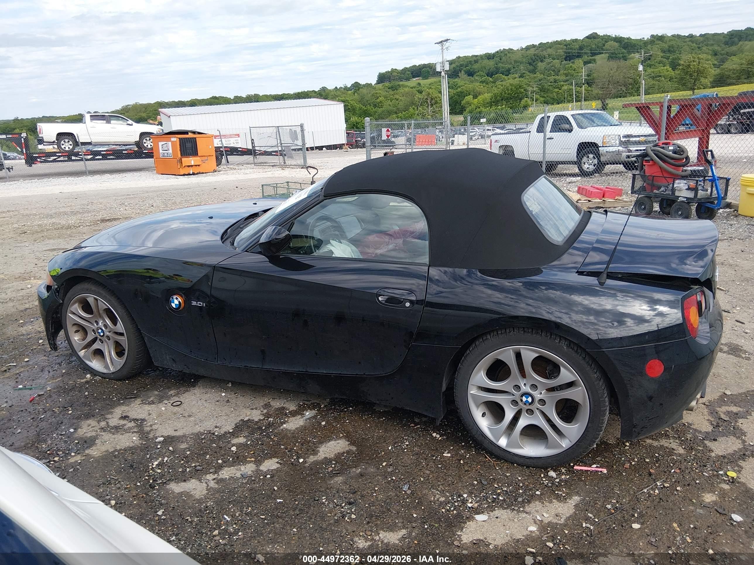 2003 Bmw Z4 3.0i Black vin: 4USBT53443LU04511