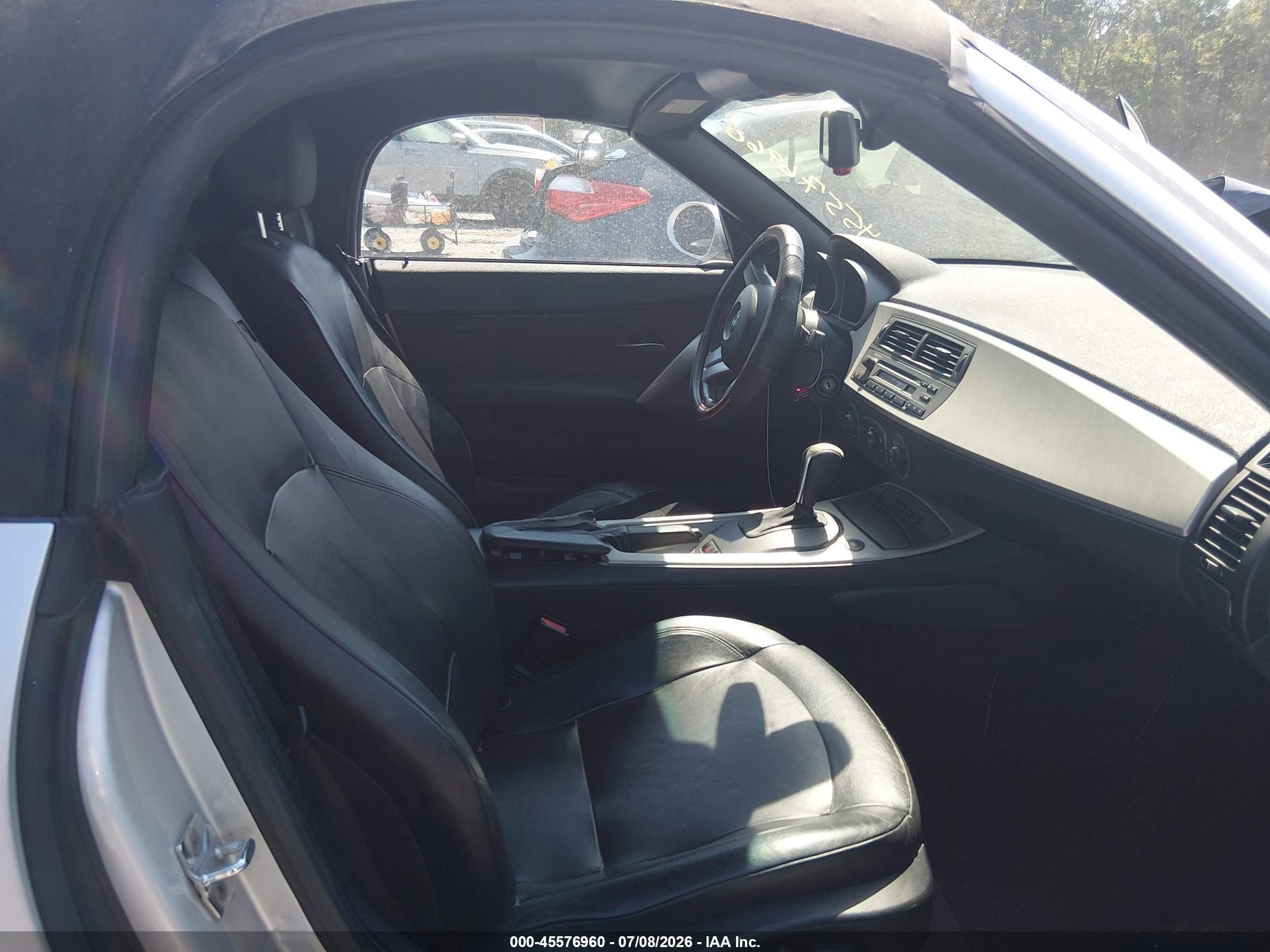 2003 Bmw Z4 3.0i Silver vin: 4USBT53453LU05537