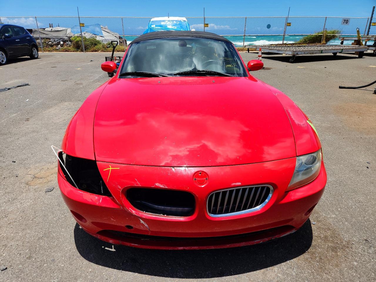 2003 Bmw Z4 3.0 Red vin: 4USBT53463LT23560