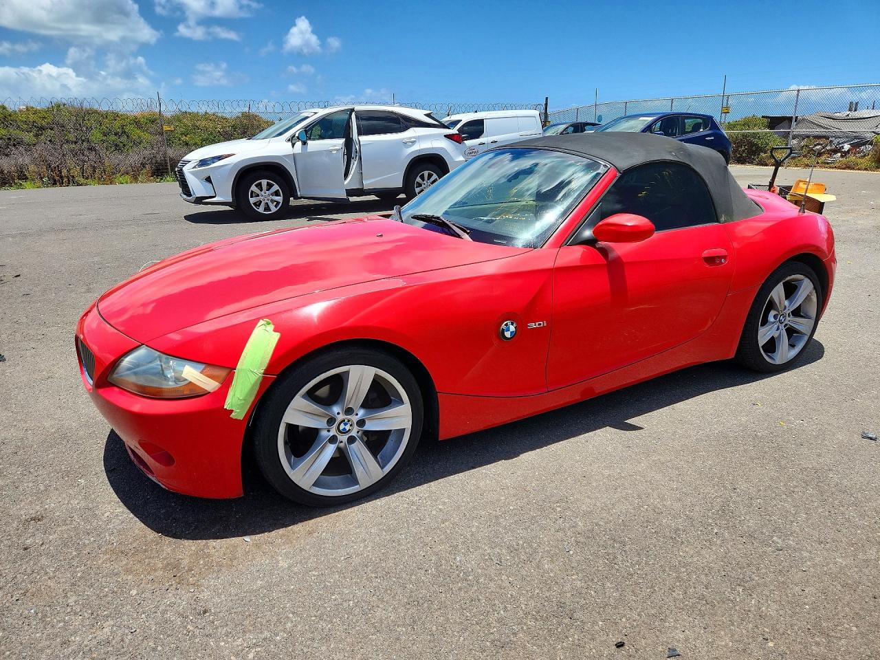 2003 Bmw Z4 3.0 Red vin: 4USBT53463LT23560