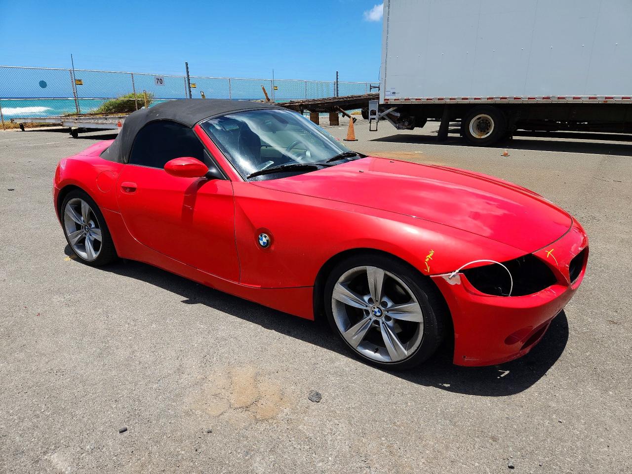 2003 Bmw Z4 3.0 Red vin: 4USBT53463LT23560