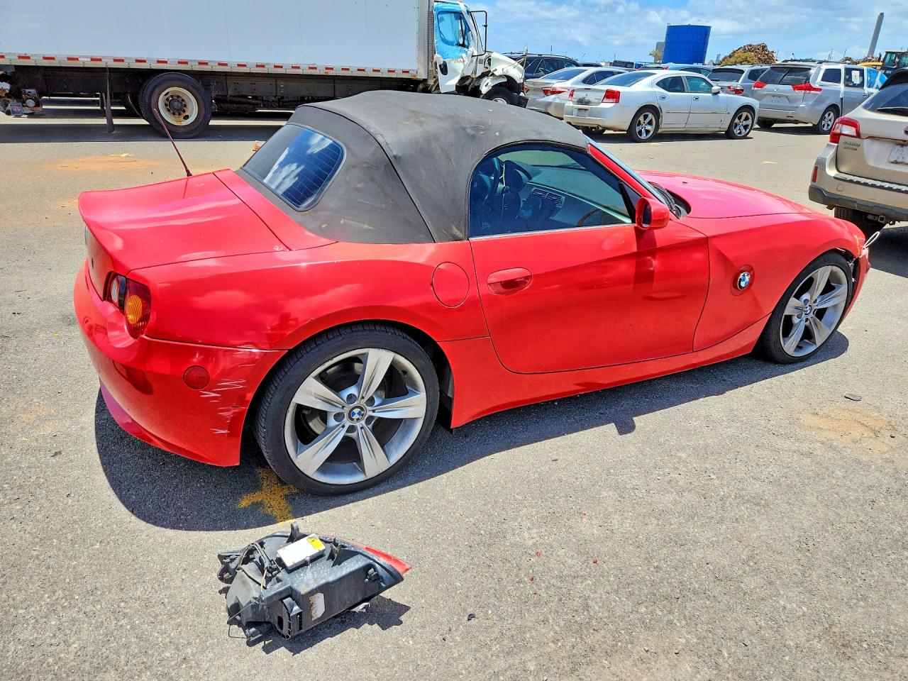 2003 Bmw Z4 3.0 Red vin: 4USBT53463LT23560