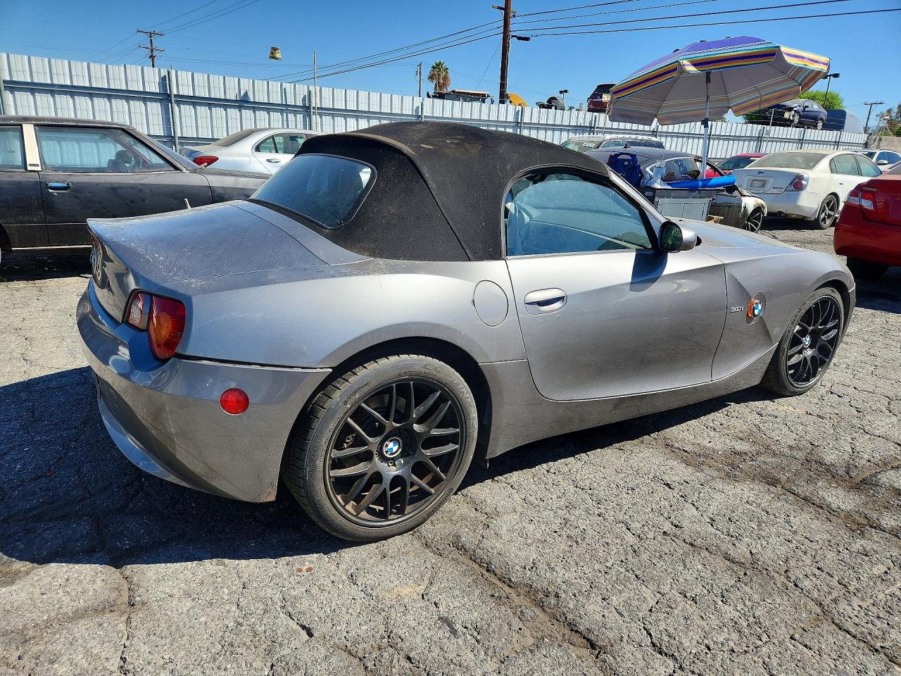 2003 Bmw Z4 3.0 Gray vin: 4USBT53463LU00394