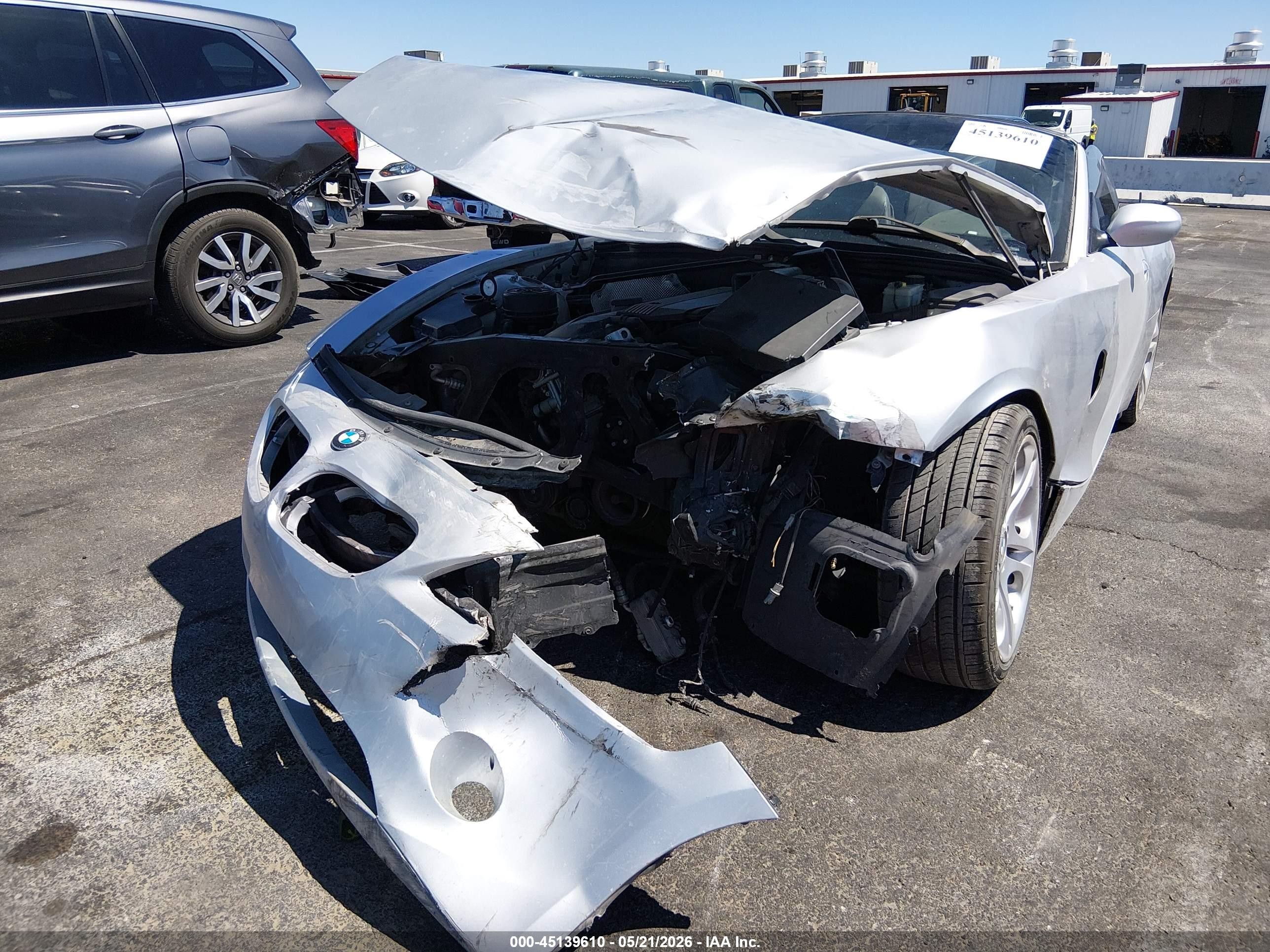 2003 Bmw Z4 3.0i Серебряный vin: 4USBT53483LU01224