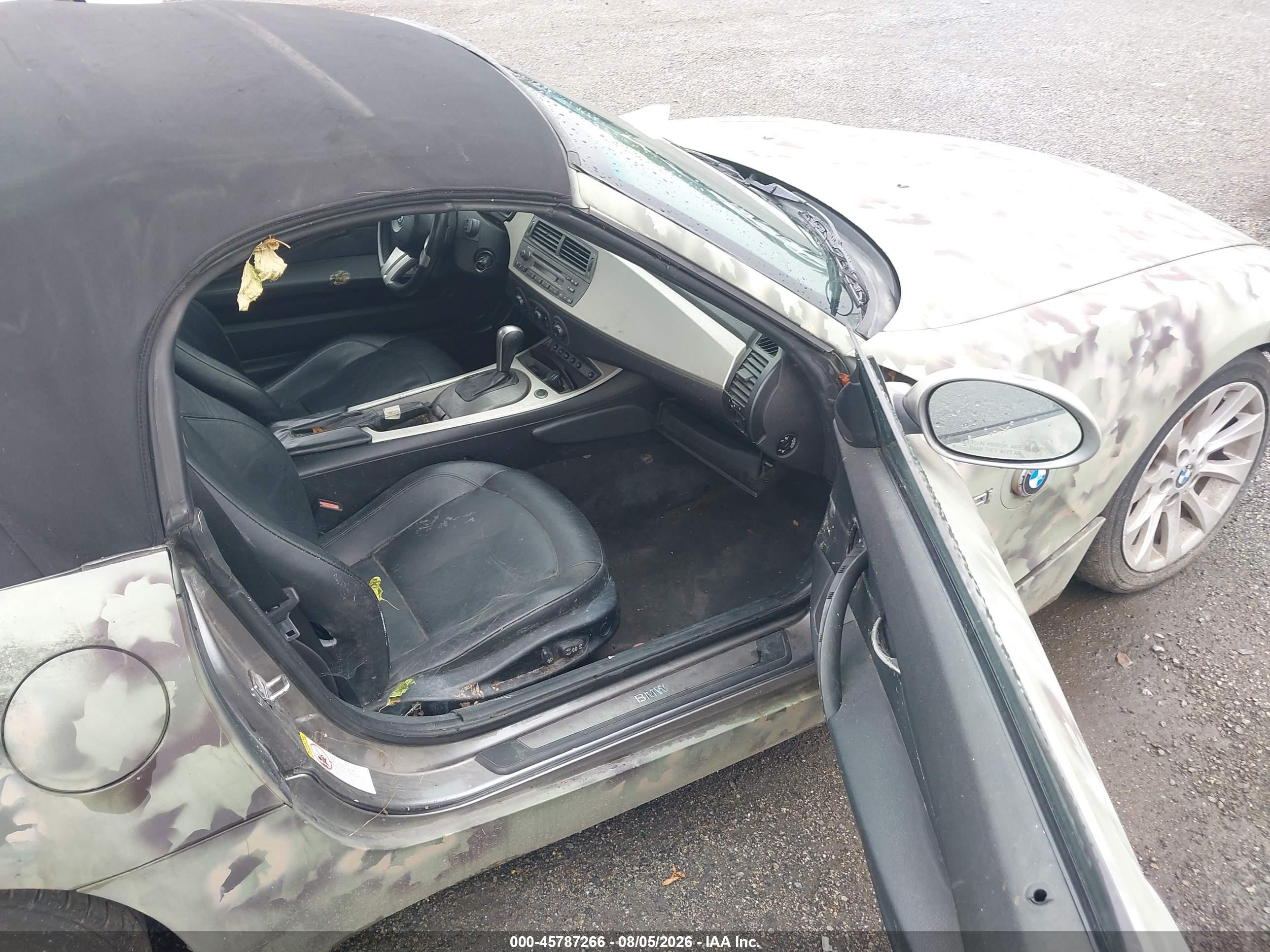2003 Bmw Z4 3.0i Green vin: 4USBT53483LU02082