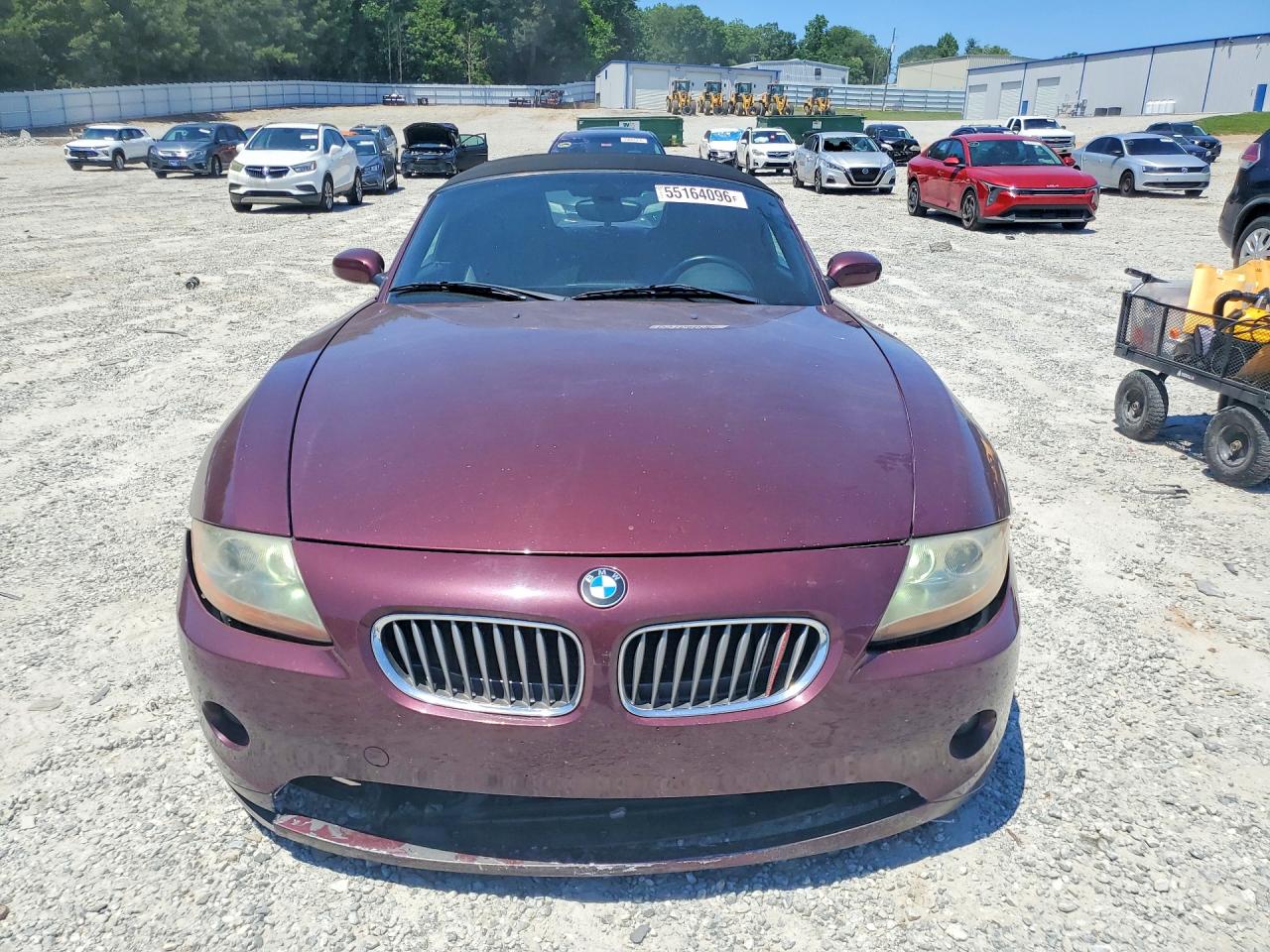 2003 Bmw Z4 3.0 Burgundy vin: 4USBT53493LT22774