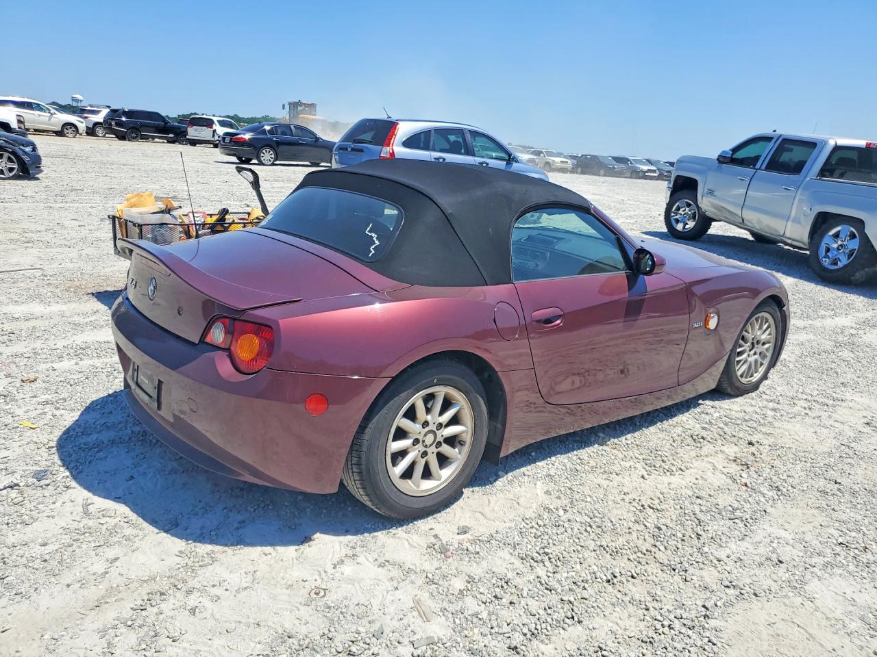 2003 Bmw Z4 3.0 Burgundy vin: 4USBT53493LT22774